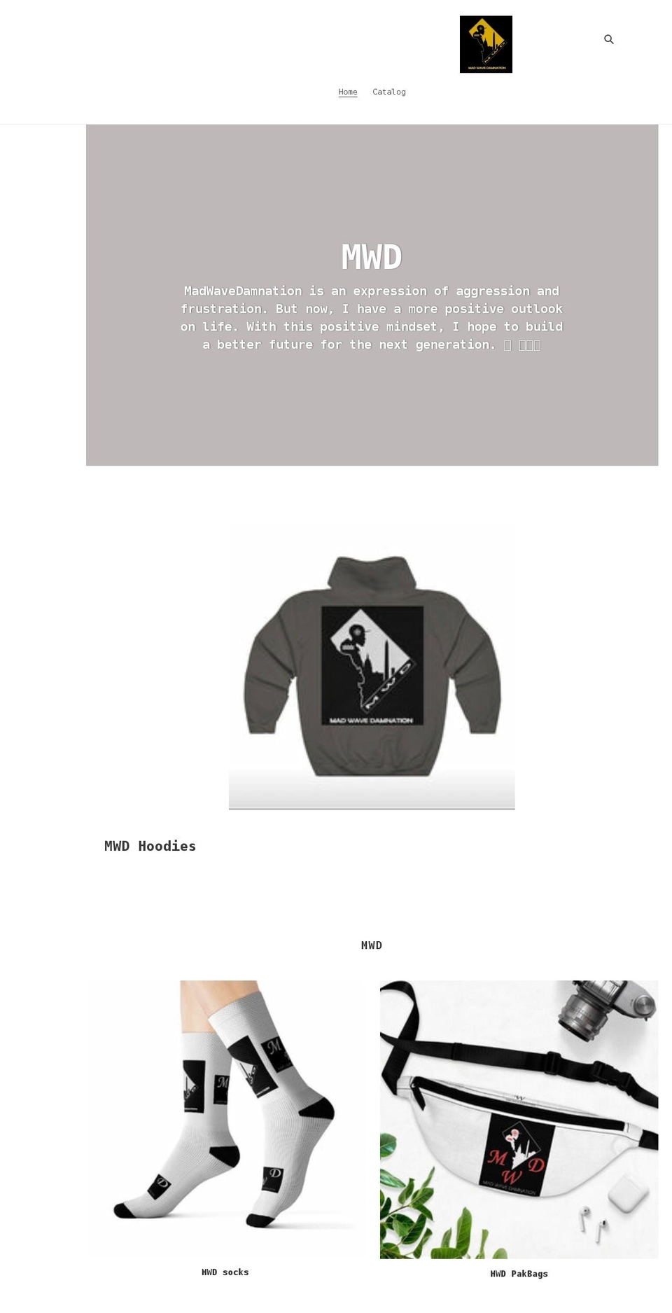 madwavedamnation.com shopify website screenshot
