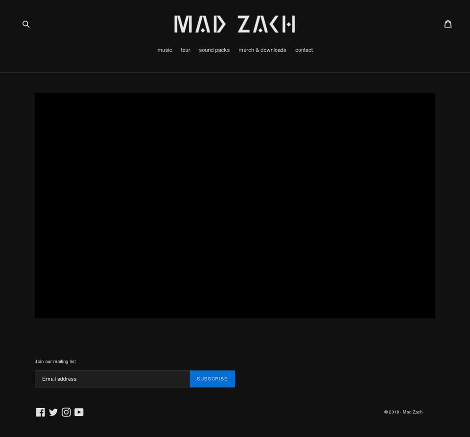 madzach.com — Shopify storefront screenshot