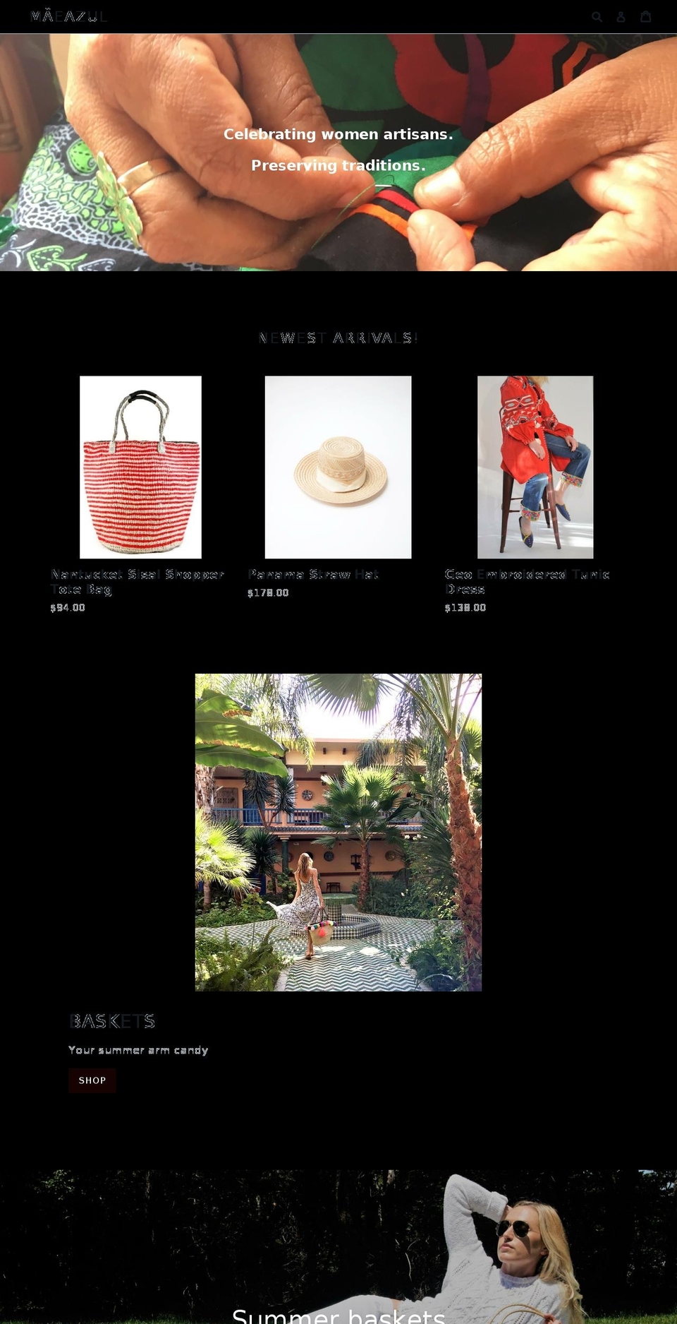 maeazul.com — Shopify storefront screenshot