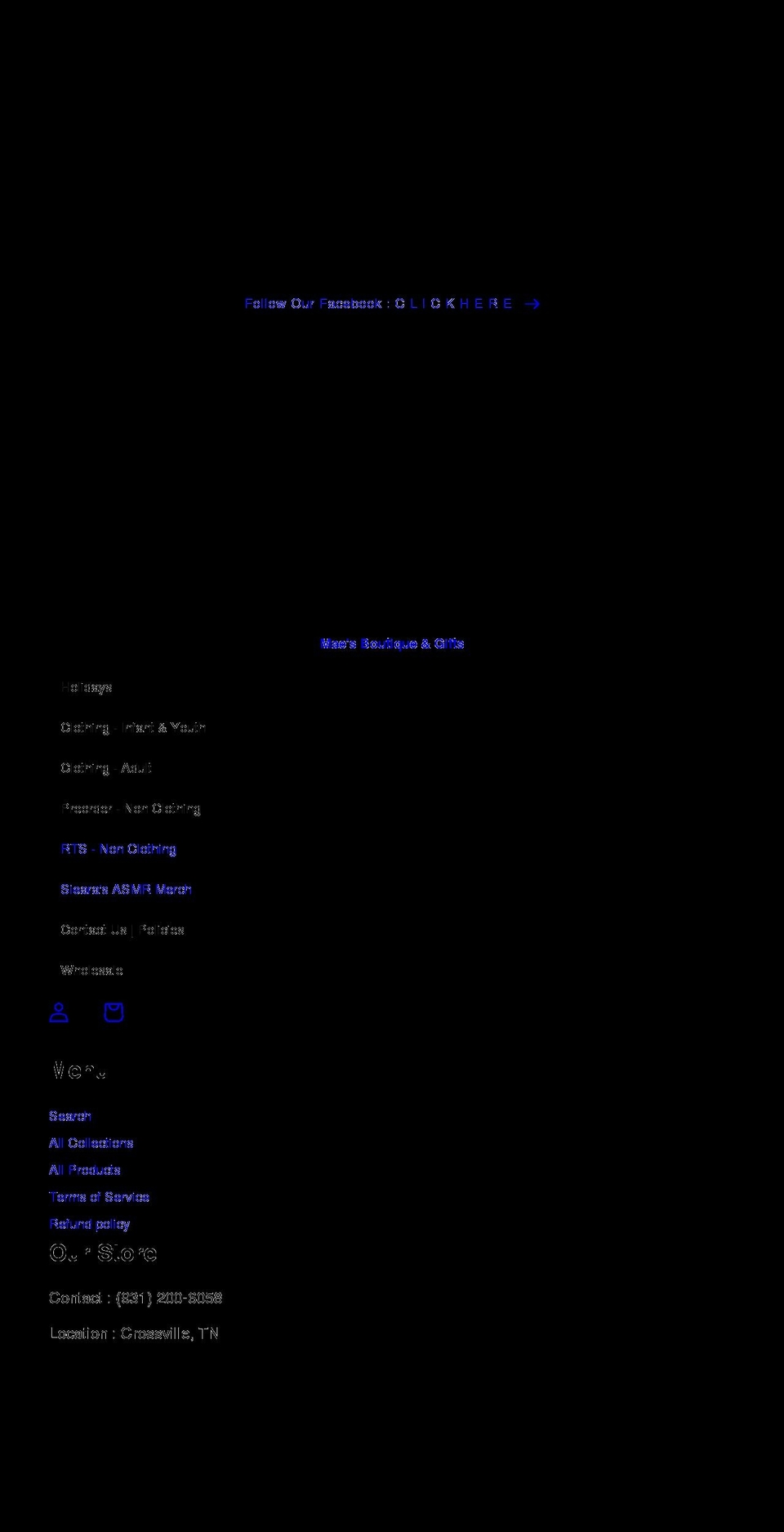 maesboutiqueandgifts.com shopify website screenshot