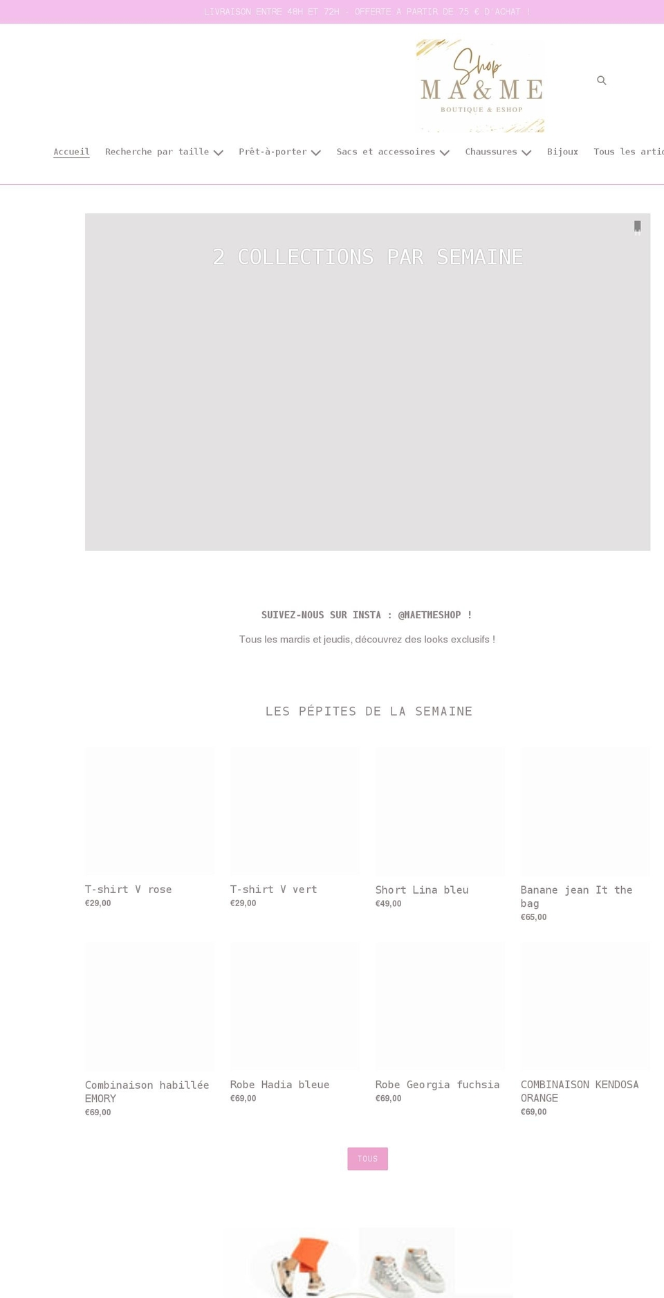 maetmeshop.com shopify website screenshot