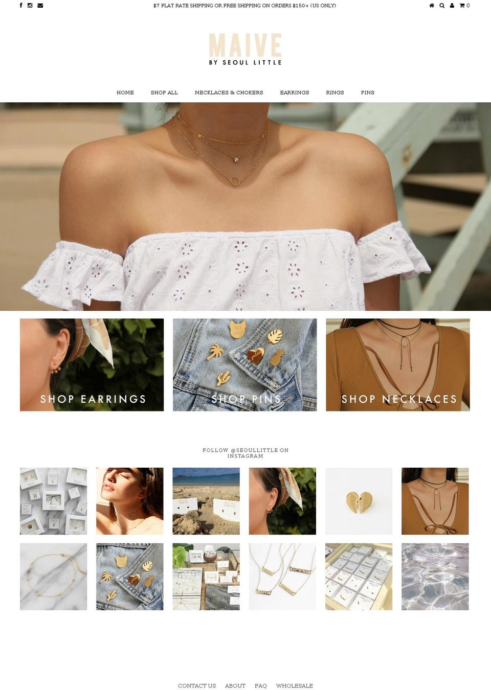 maevejewelry.com — Shopify storefront screenshot