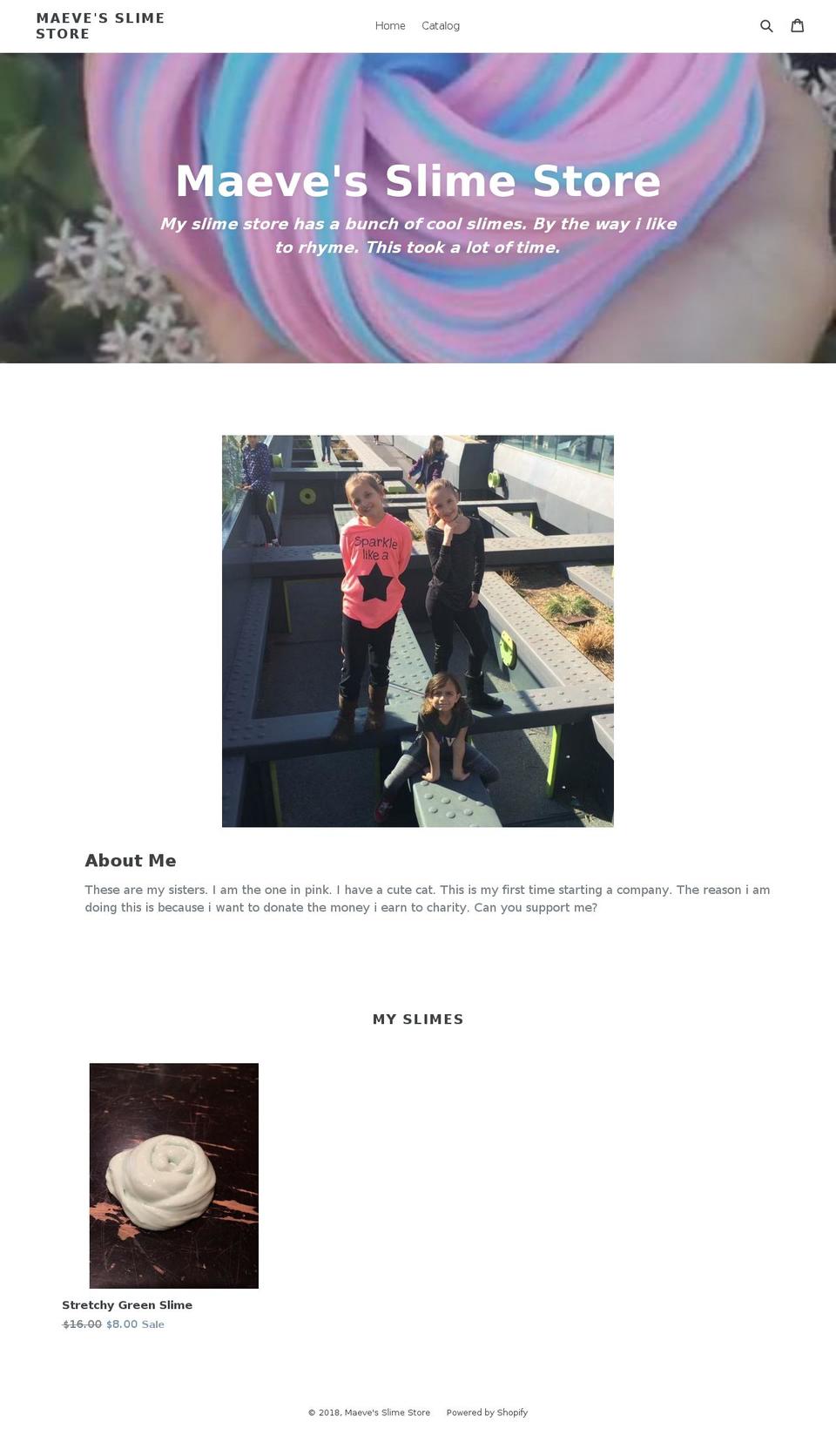 maevesslimestore.com — Shopify storefront screenshot
