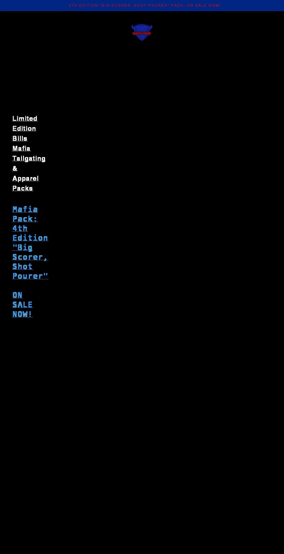 mafiapack.com shopify website screenshot