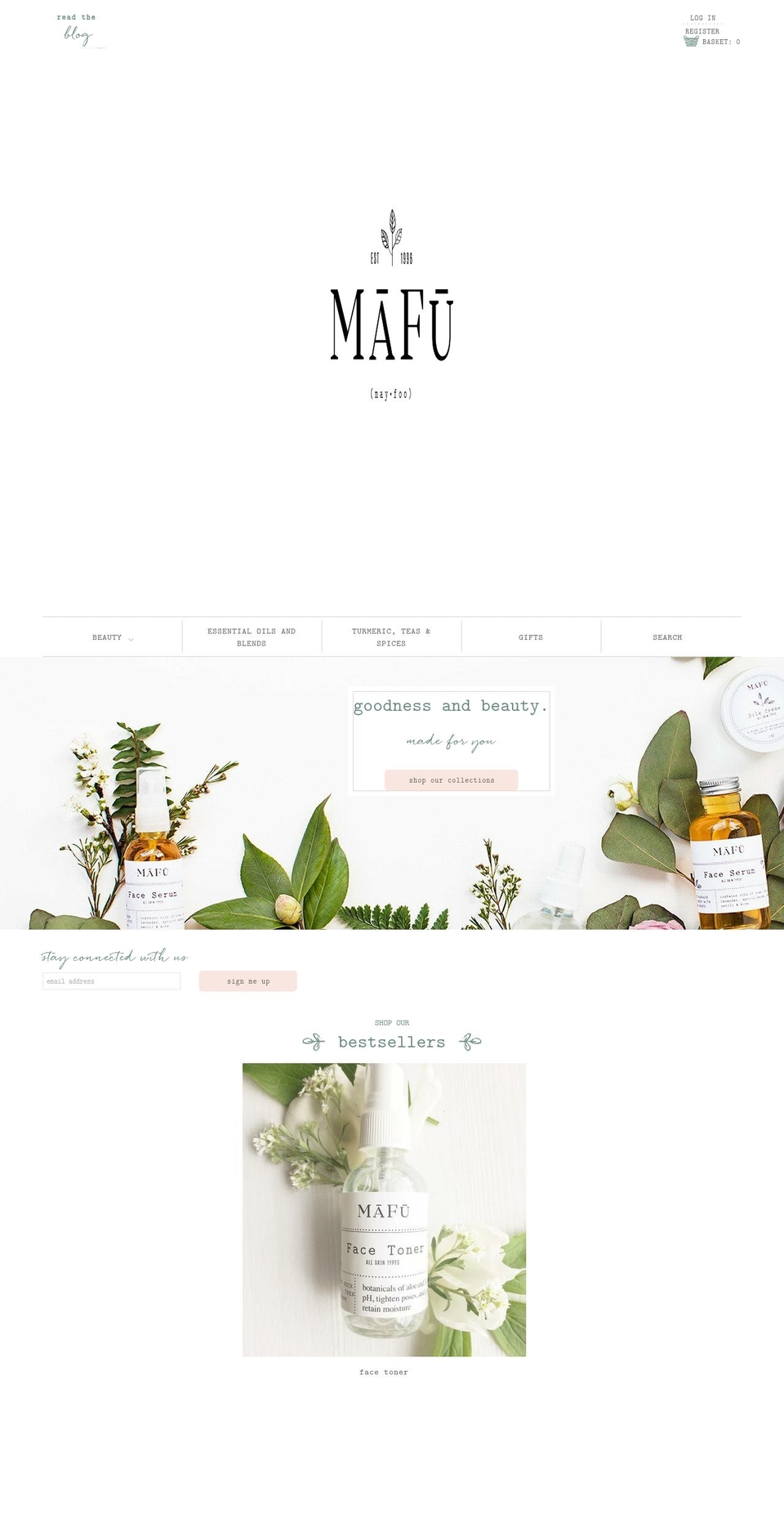 mafu.life shopify website screenshot