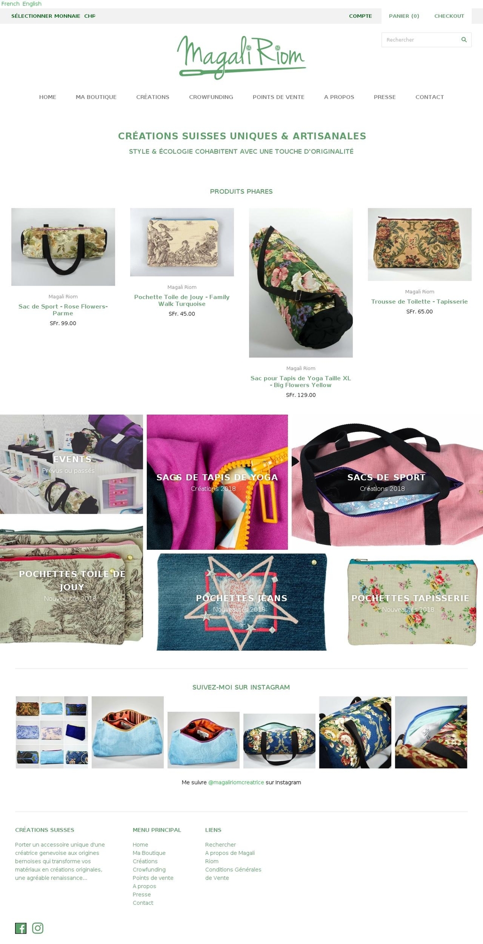 magaliriom.com — Shopify storefront screenshot