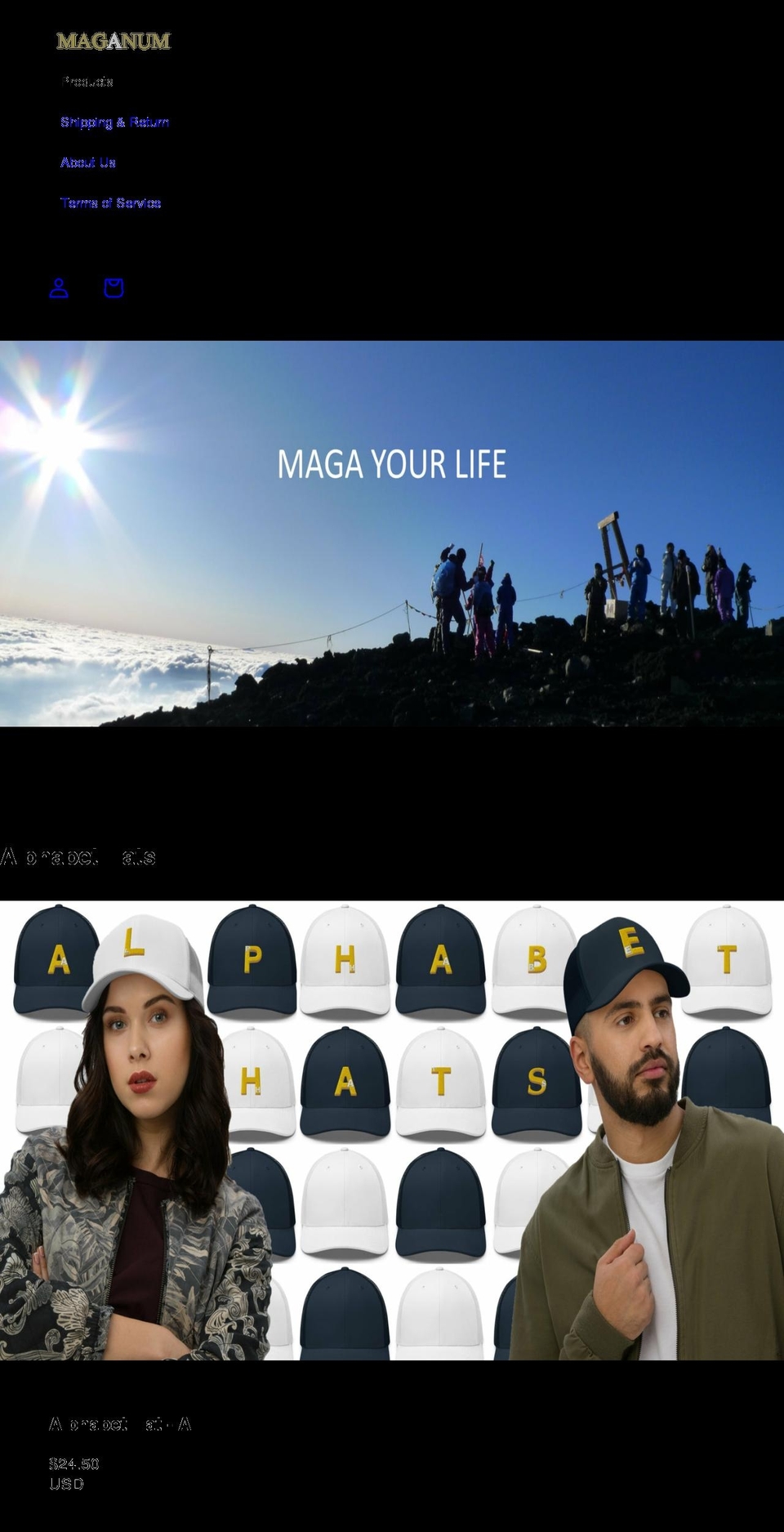 maganum.com shopify website screenshot