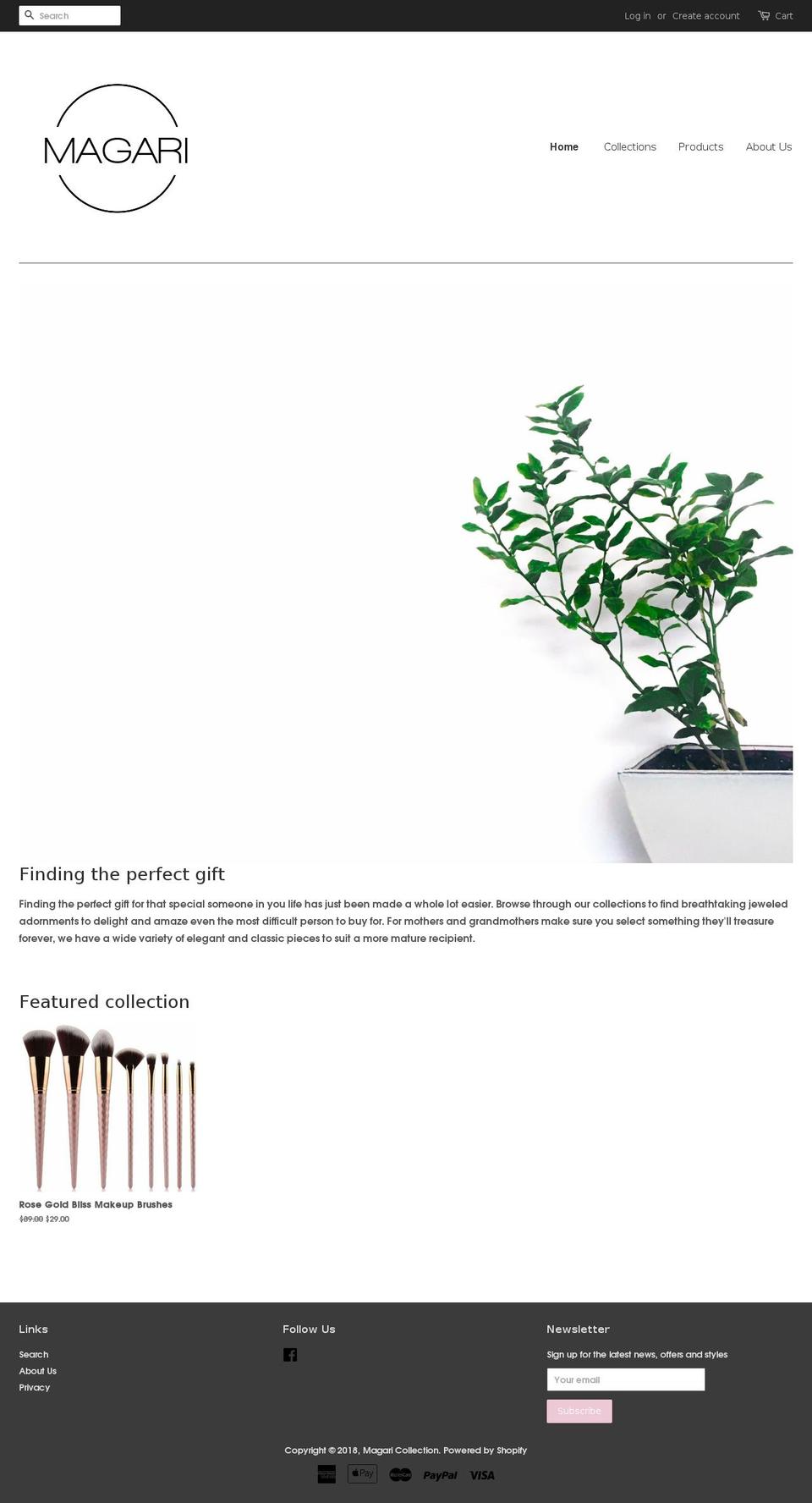 magari-collection.com — Shopify storefront screenshot