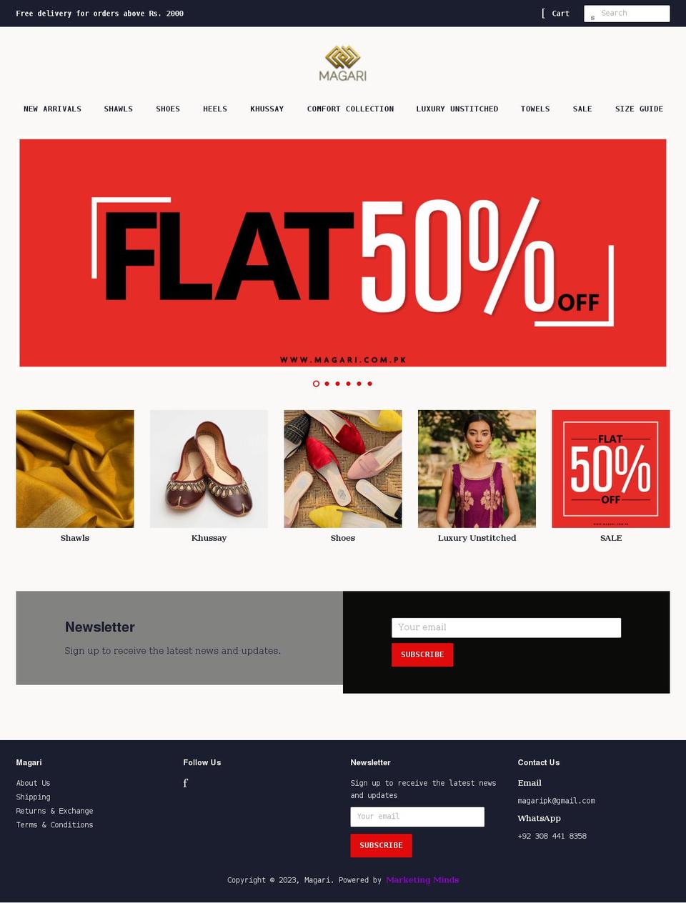 magari.com.pk shopify website screenshot