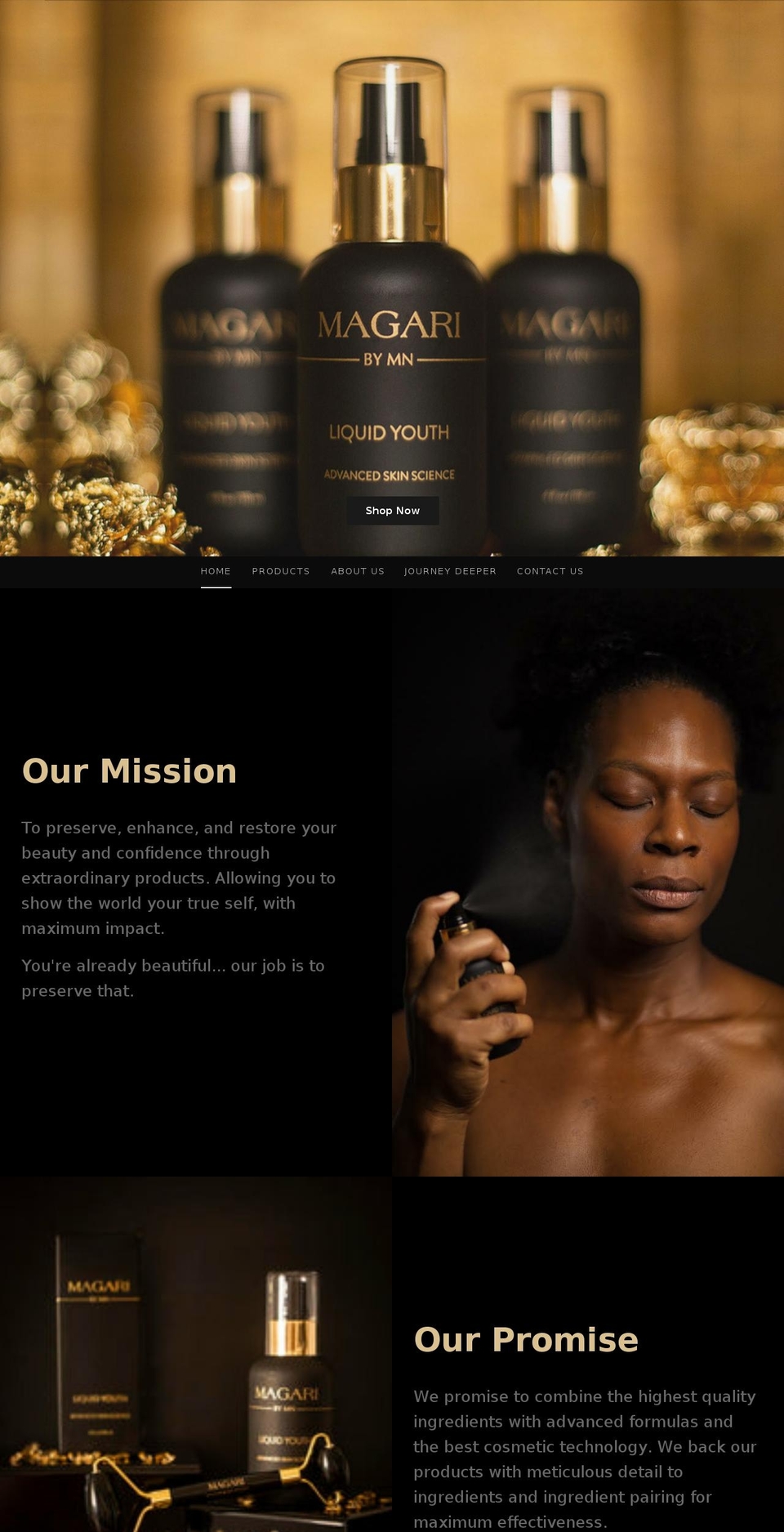 magariskincare.com shopify website screenshot