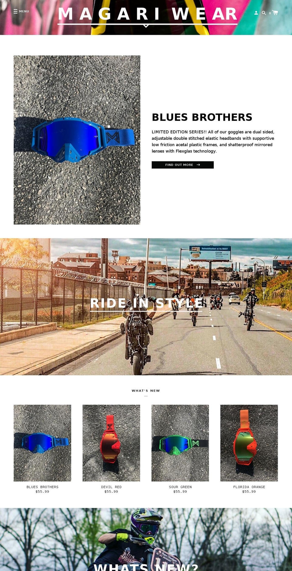 magariwear.com shopify website screenshot