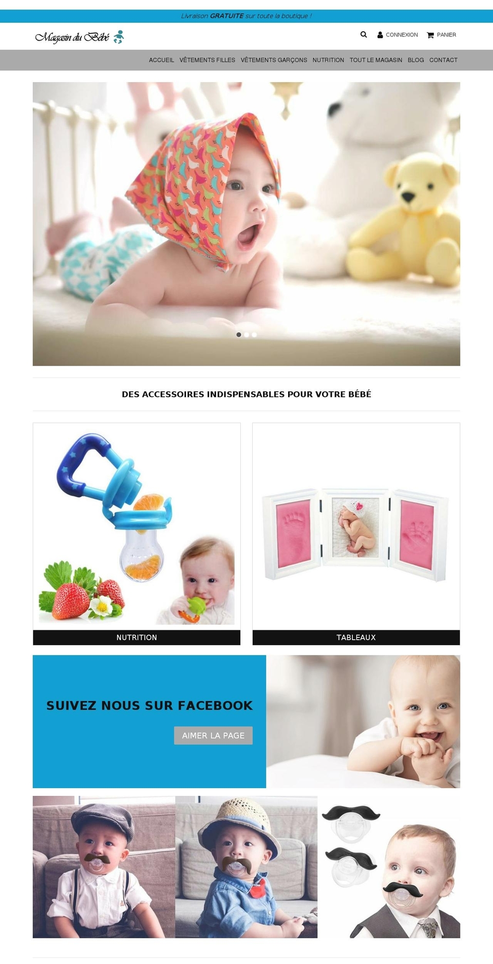 speedfly-1-10 Shopify theme site example magasin-du-bebe.com