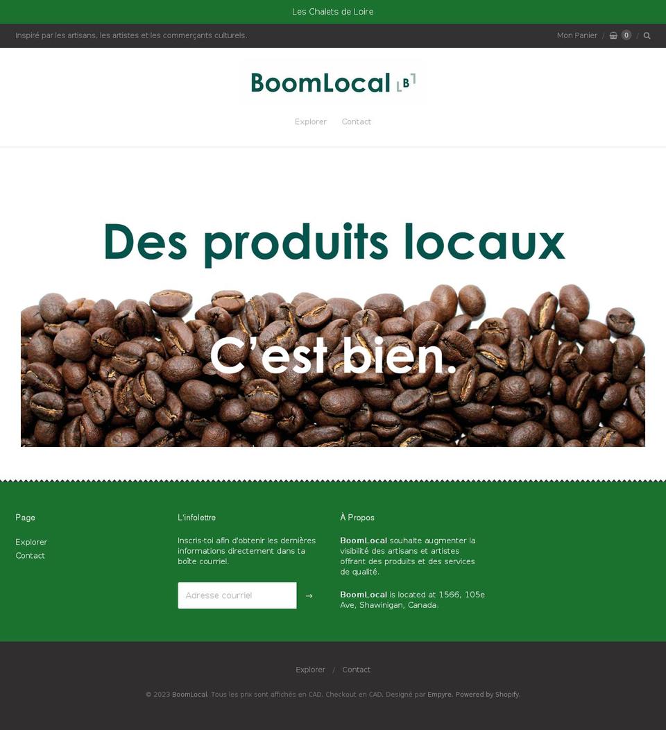 magasingeneralboomlocal.com — Shopify storefront screenshot