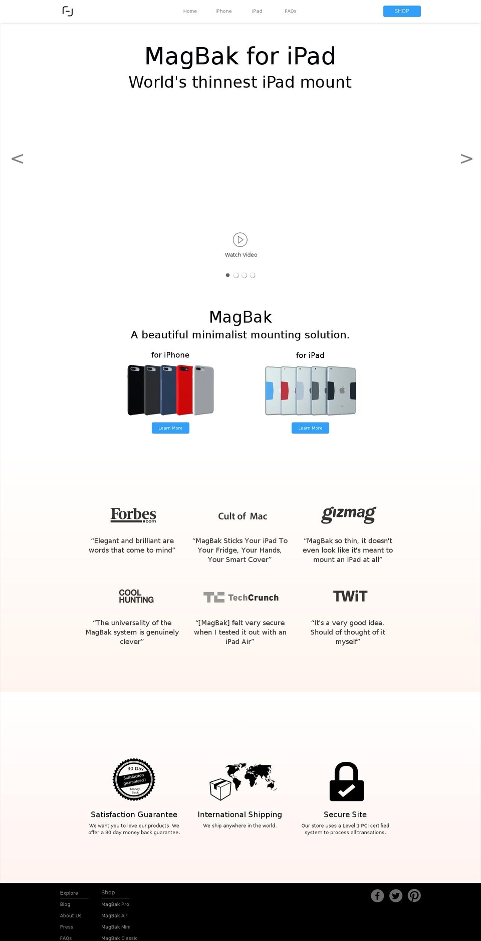 magbak.com shopify website screenshot