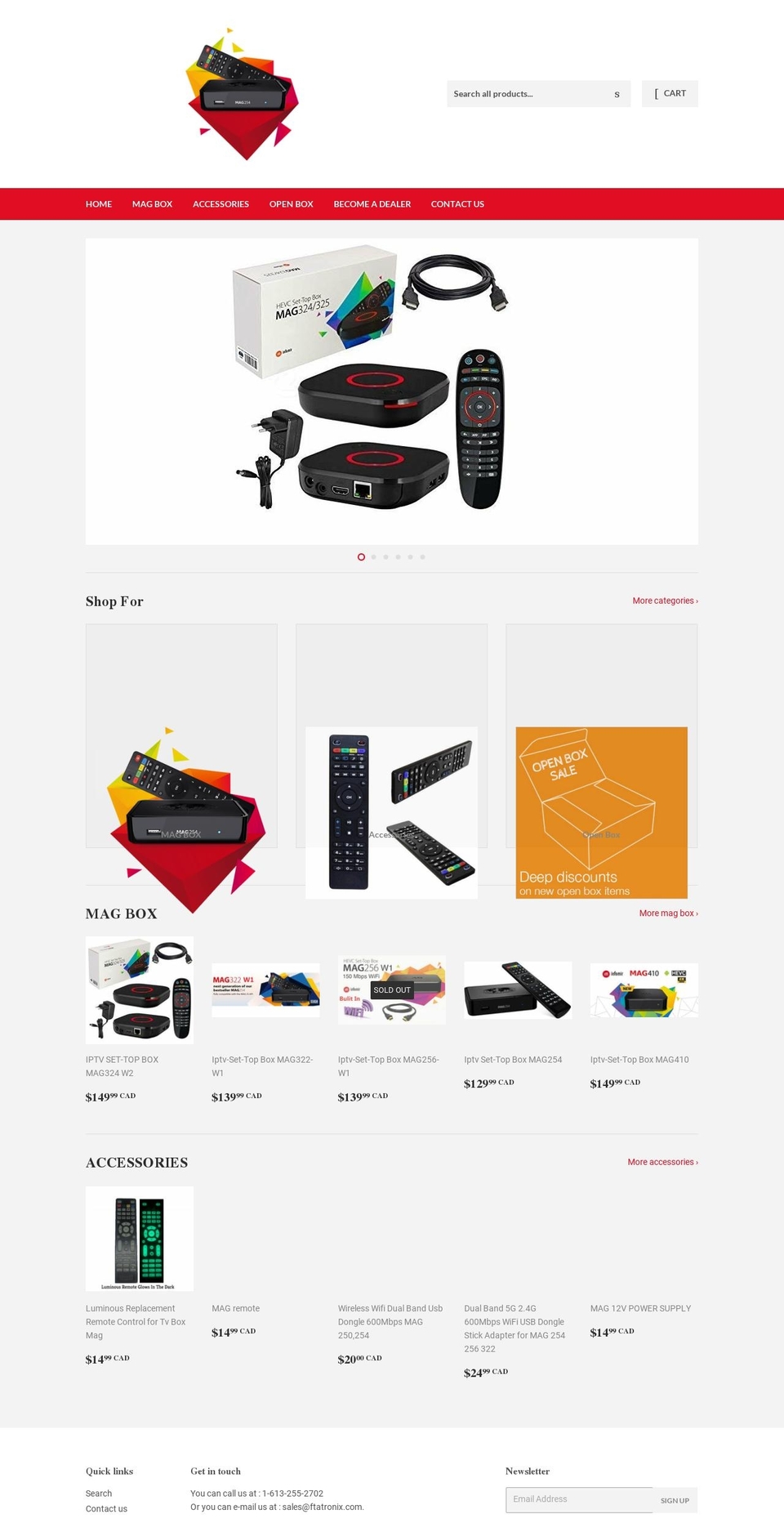 magboxstore.com — Shopify storefront screenshot