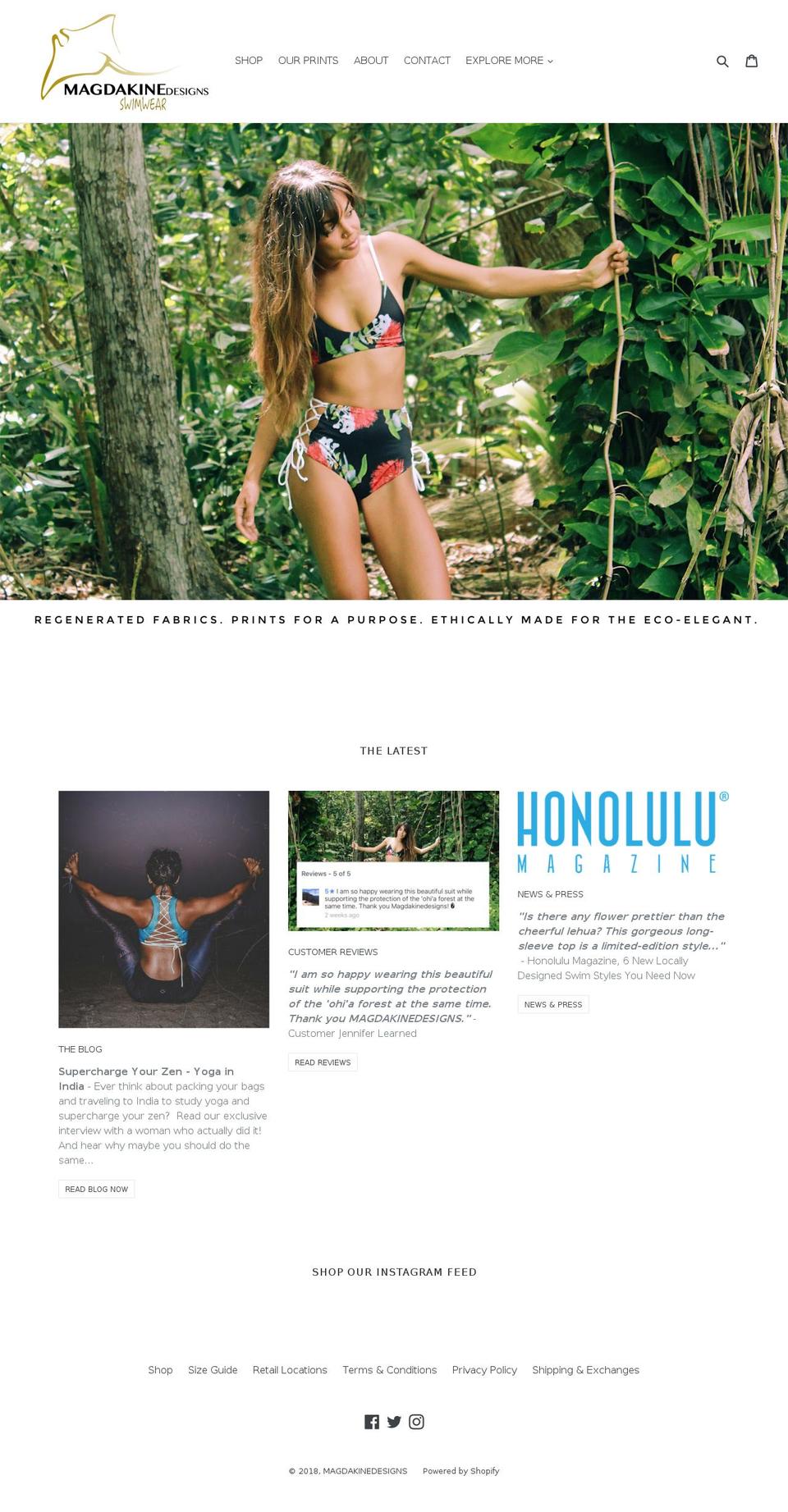 magdakinedesigns.com — Shopify storefront screenshot