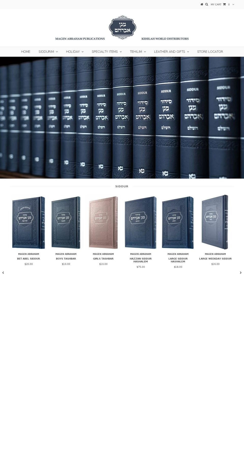 magenabraham.com — Shopify storefront screenshot