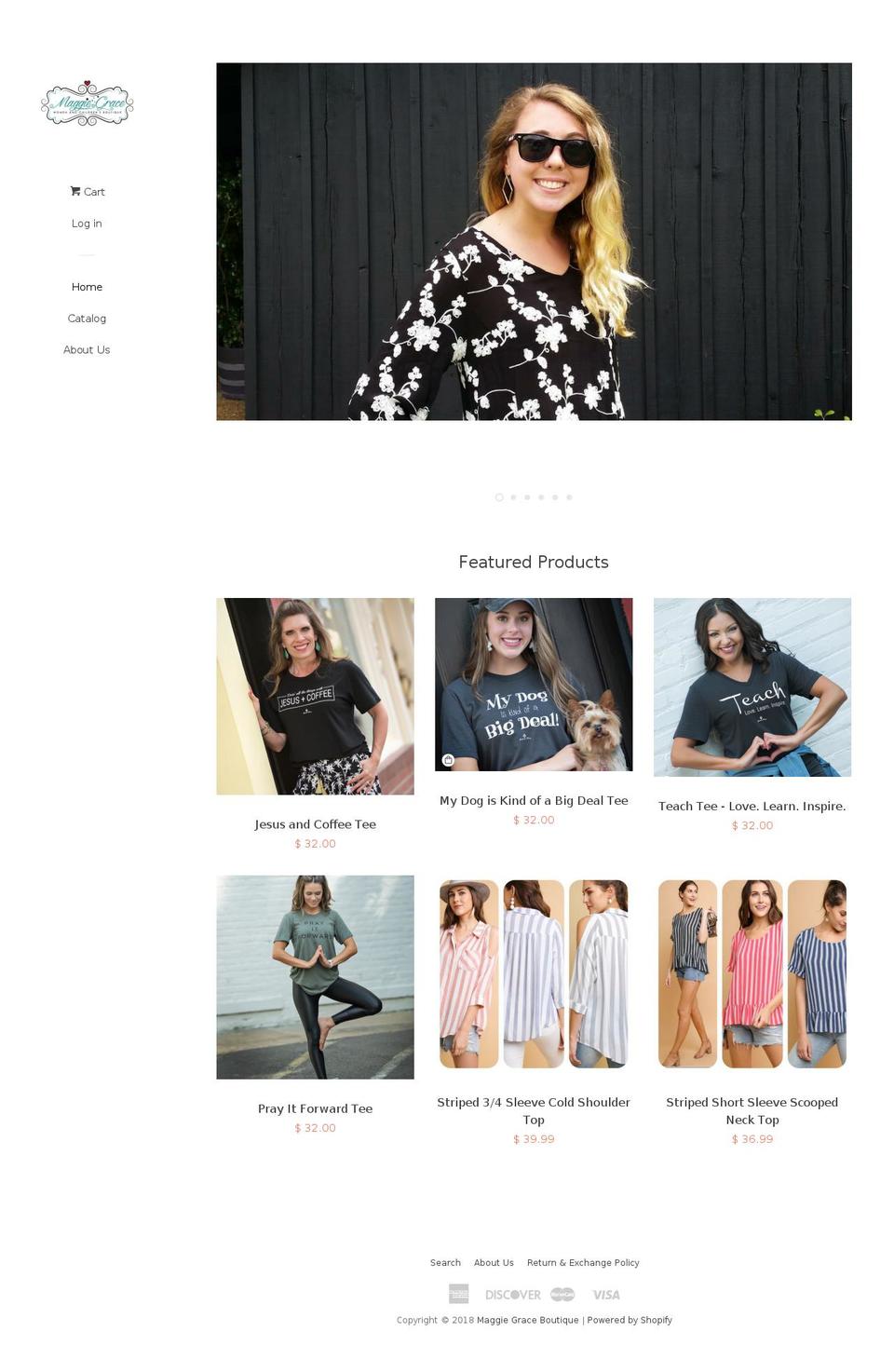 maggiegraceboutique.com — Shopify storefront screenshot