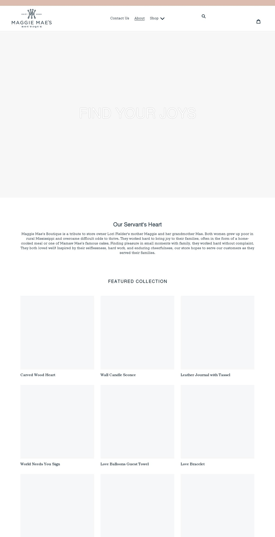 maggiemaesboutique.com — Shopify storefront screenshot