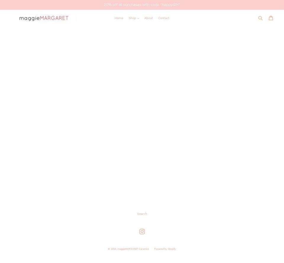 maggiemargaretceramics.com — Shopify storefront screenshot