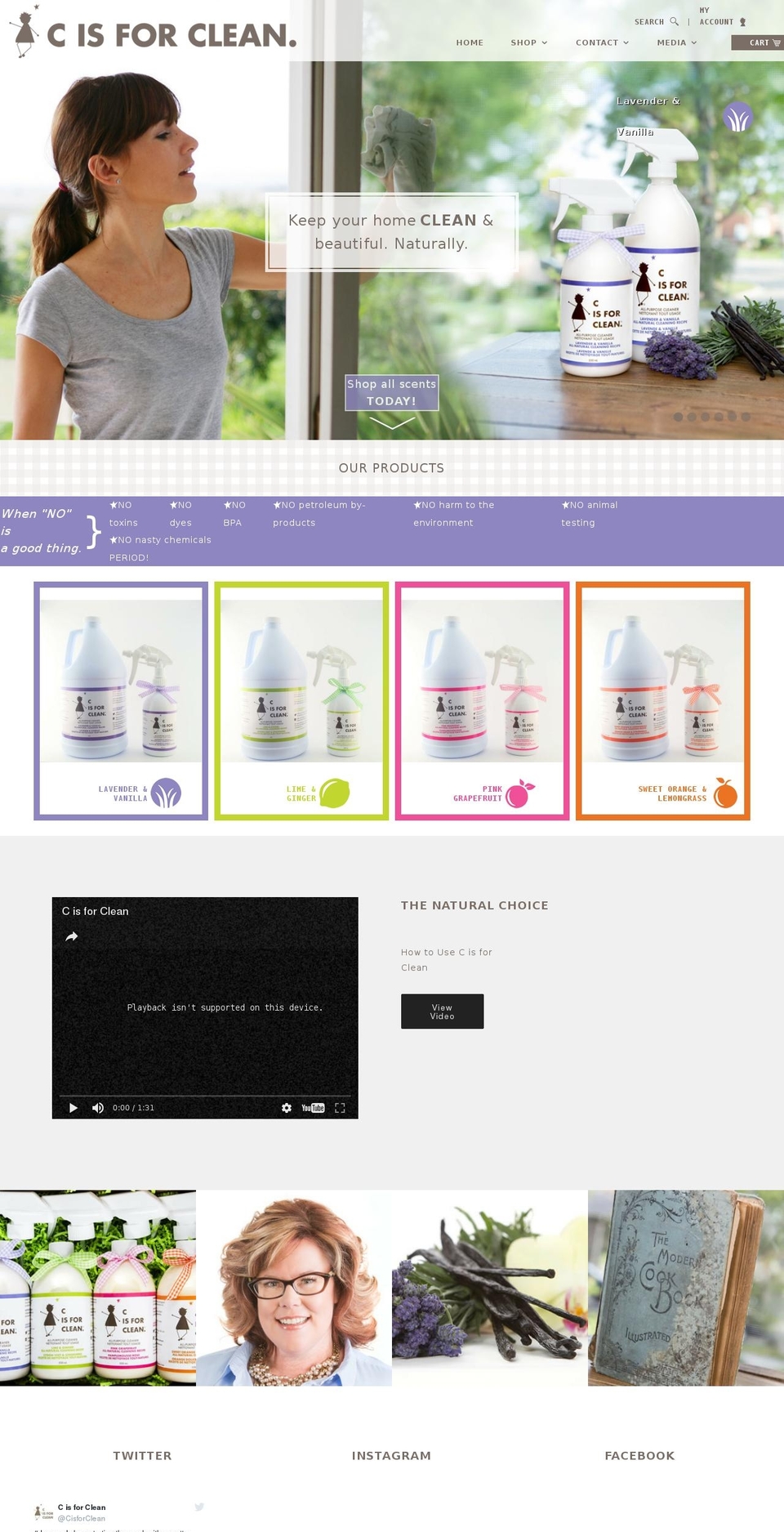 cisforclean Shopify theme site example maggiemckeown.com