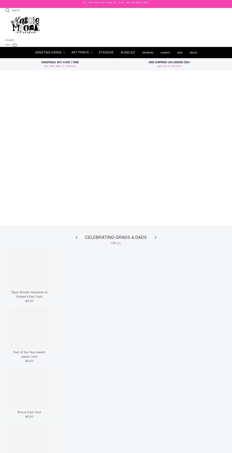 maggiemoorestudio.com shopify website screenshot