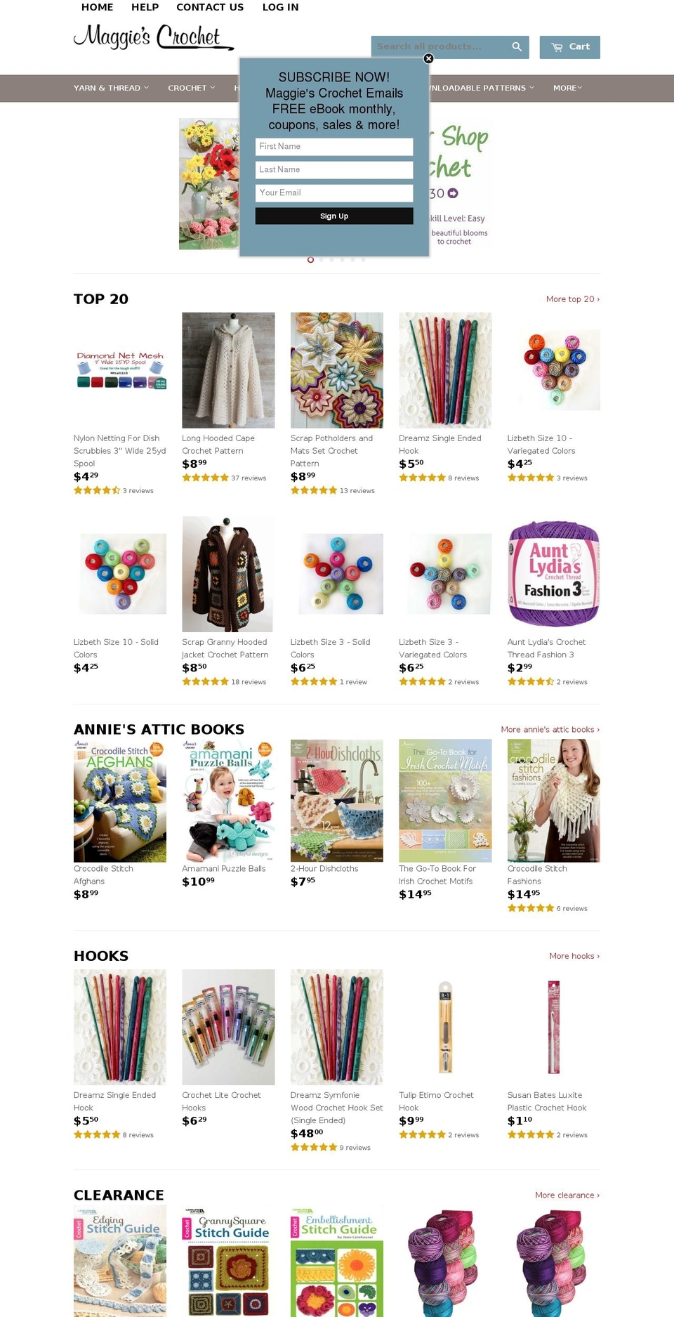 Supply Shopify theme site example maggiescrochet.com