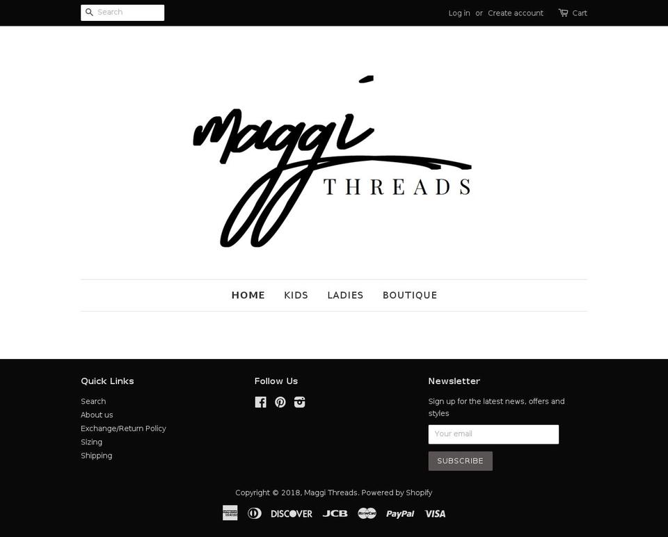 maggithreads.com shopify website screenshot
