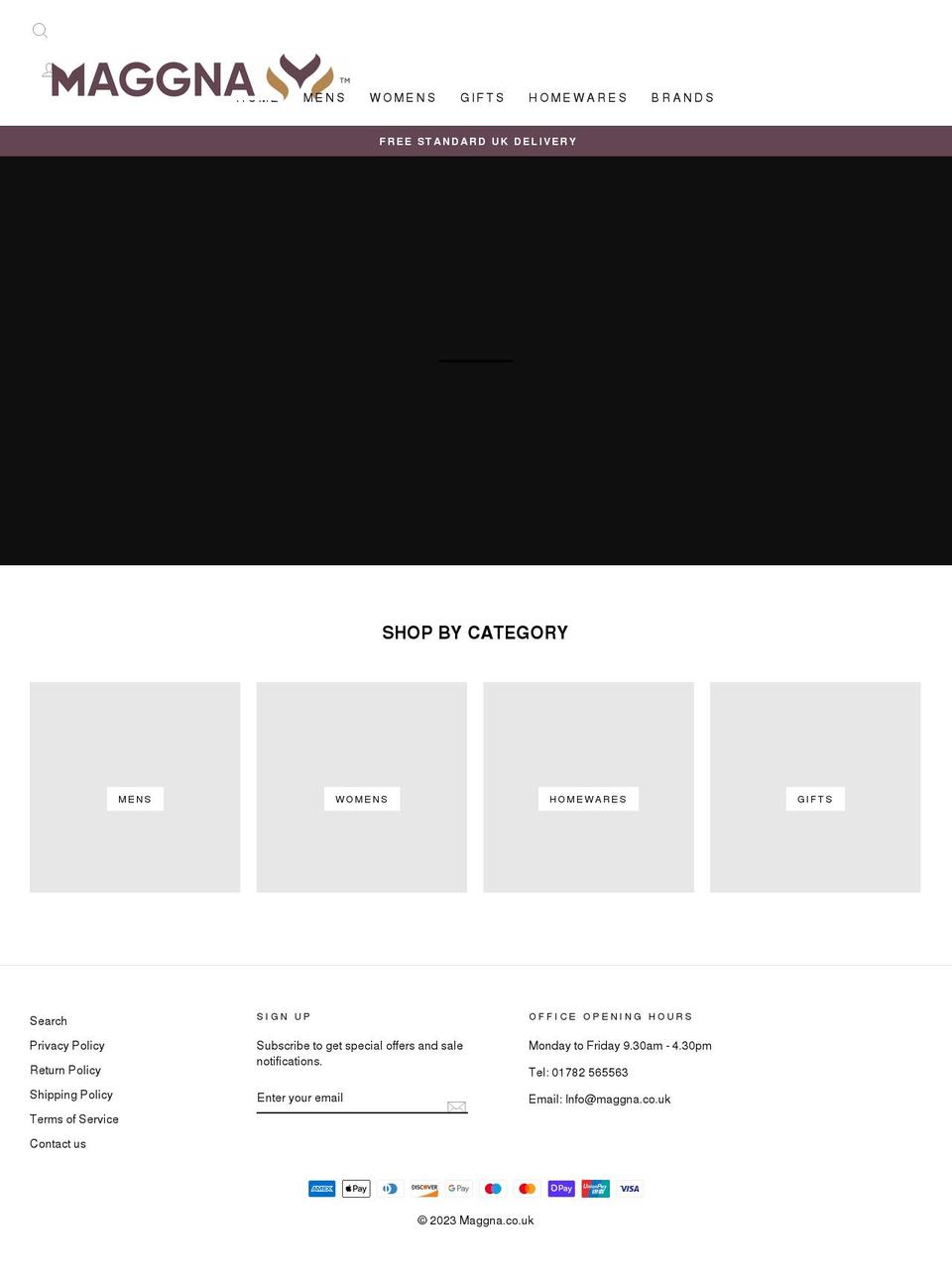 maggna.co.uk shopify website screenshot