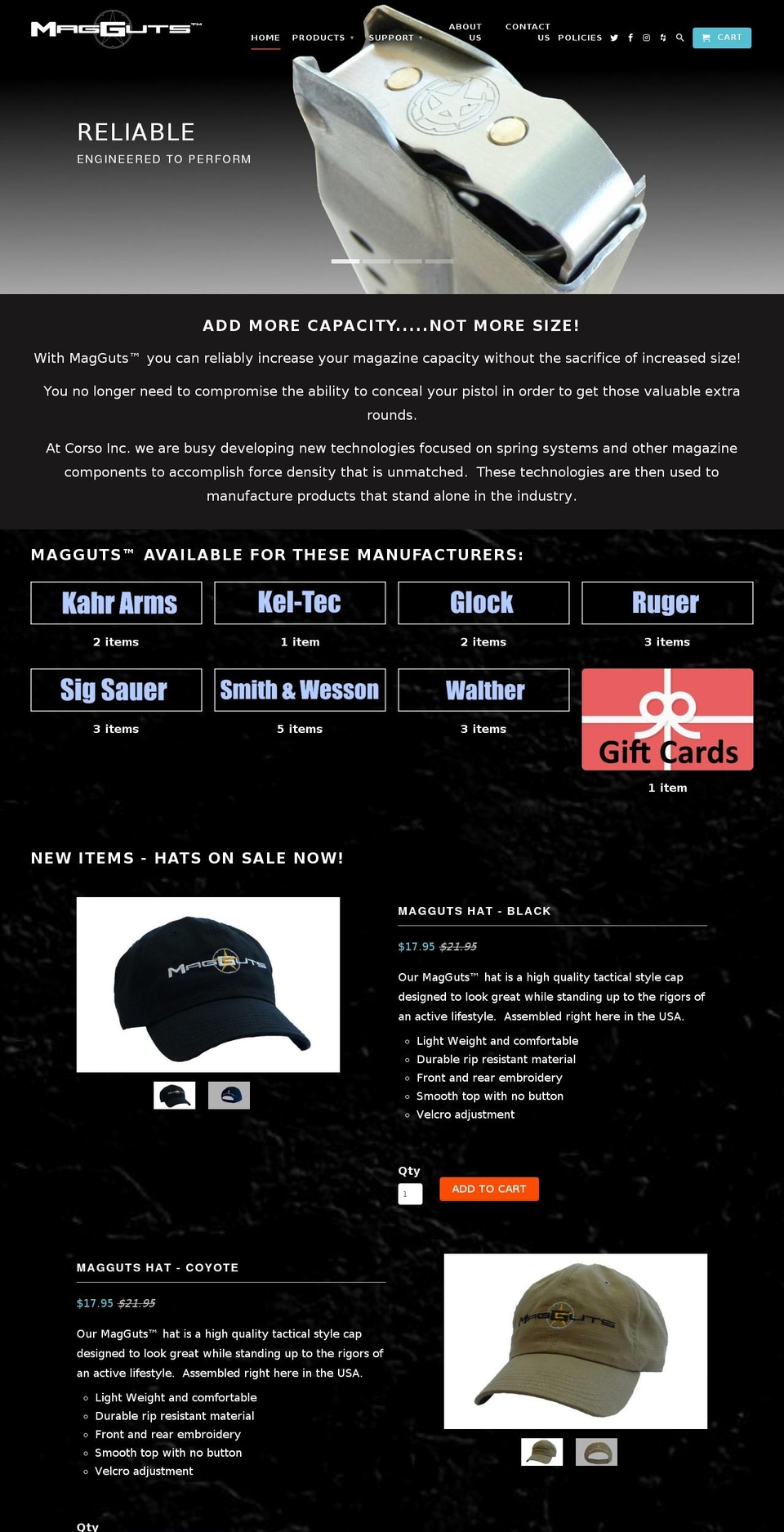 magguts.com — Shopify storefront screenshot