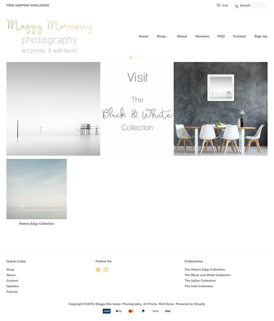 maggymorrisseyphotography.com — Shopify storefront screenshot