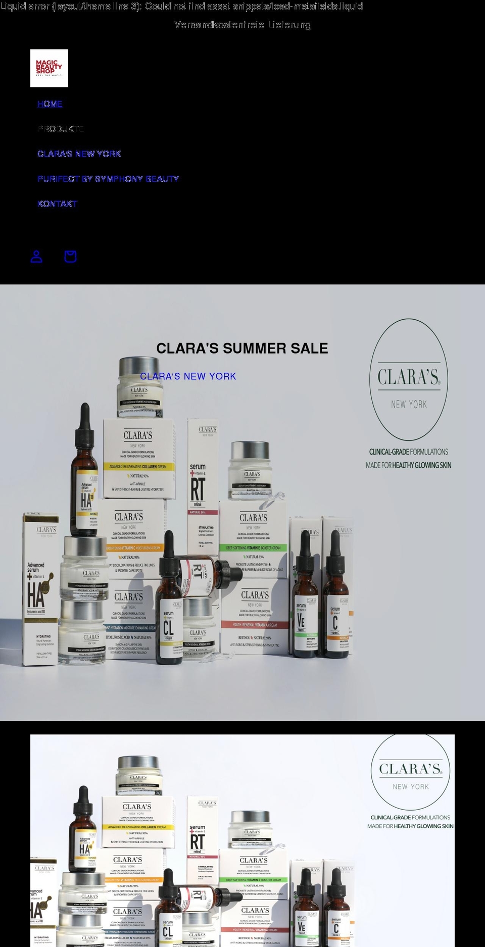 magic-beauty-shop.com shopify website screenshot