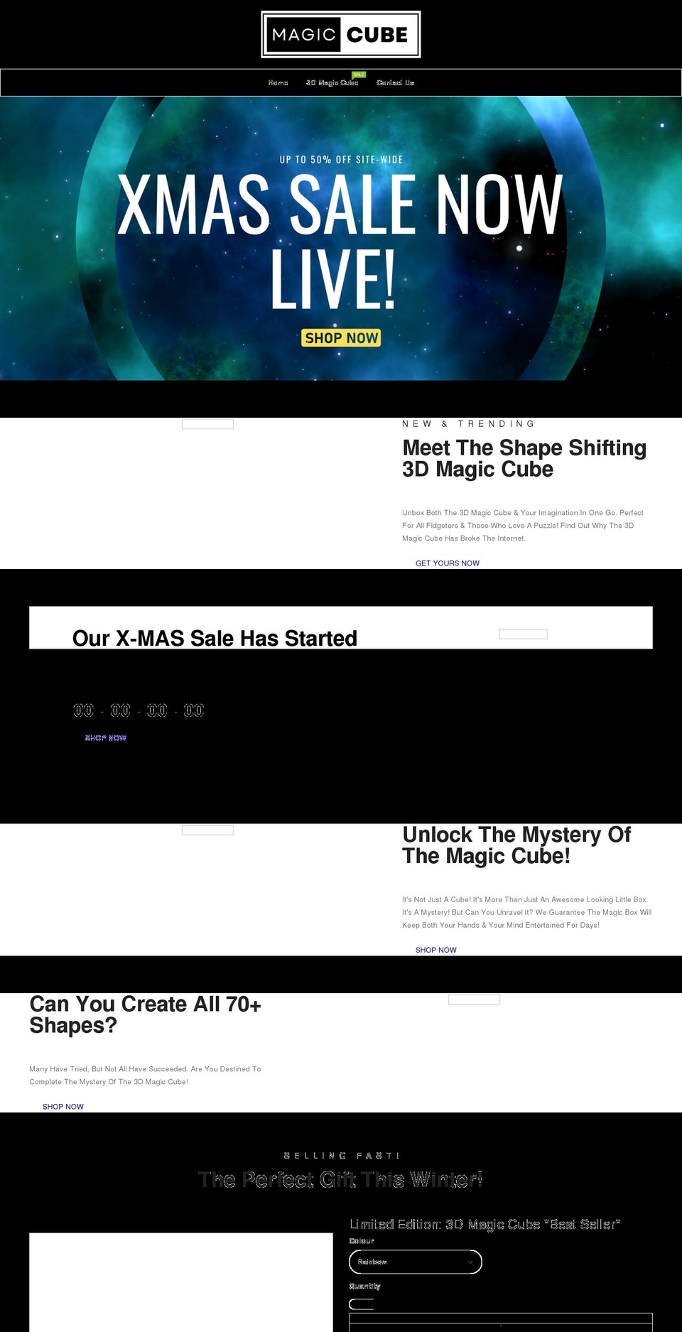 magic-cube.co.uk shopify website screenshot
