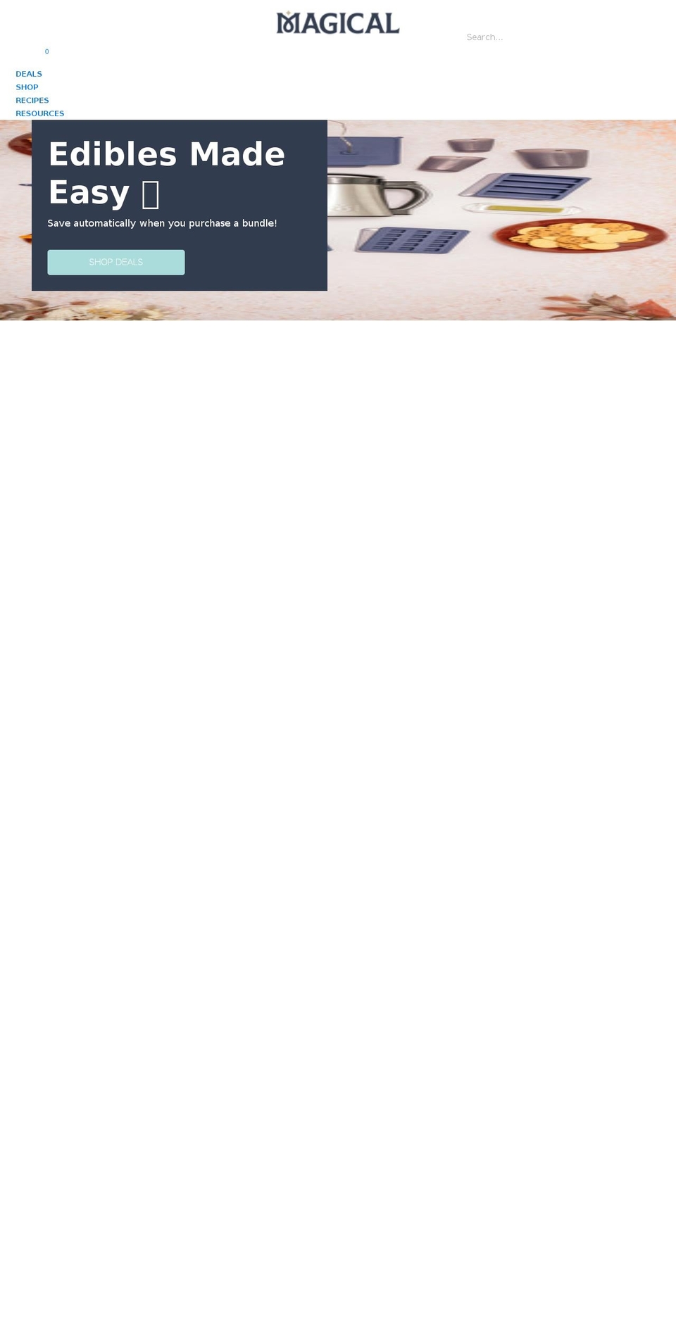 magicalbutter.co.uk shopify website screenshot