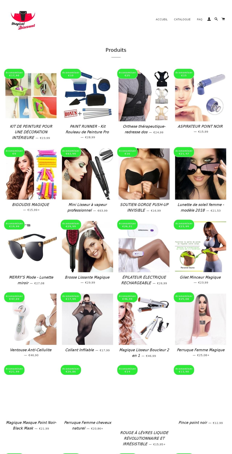 magicaldiscount.com — Shopify storefront screenshot