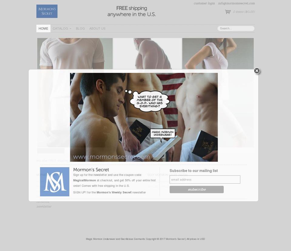 magicalmormon.com shopify website screenshot