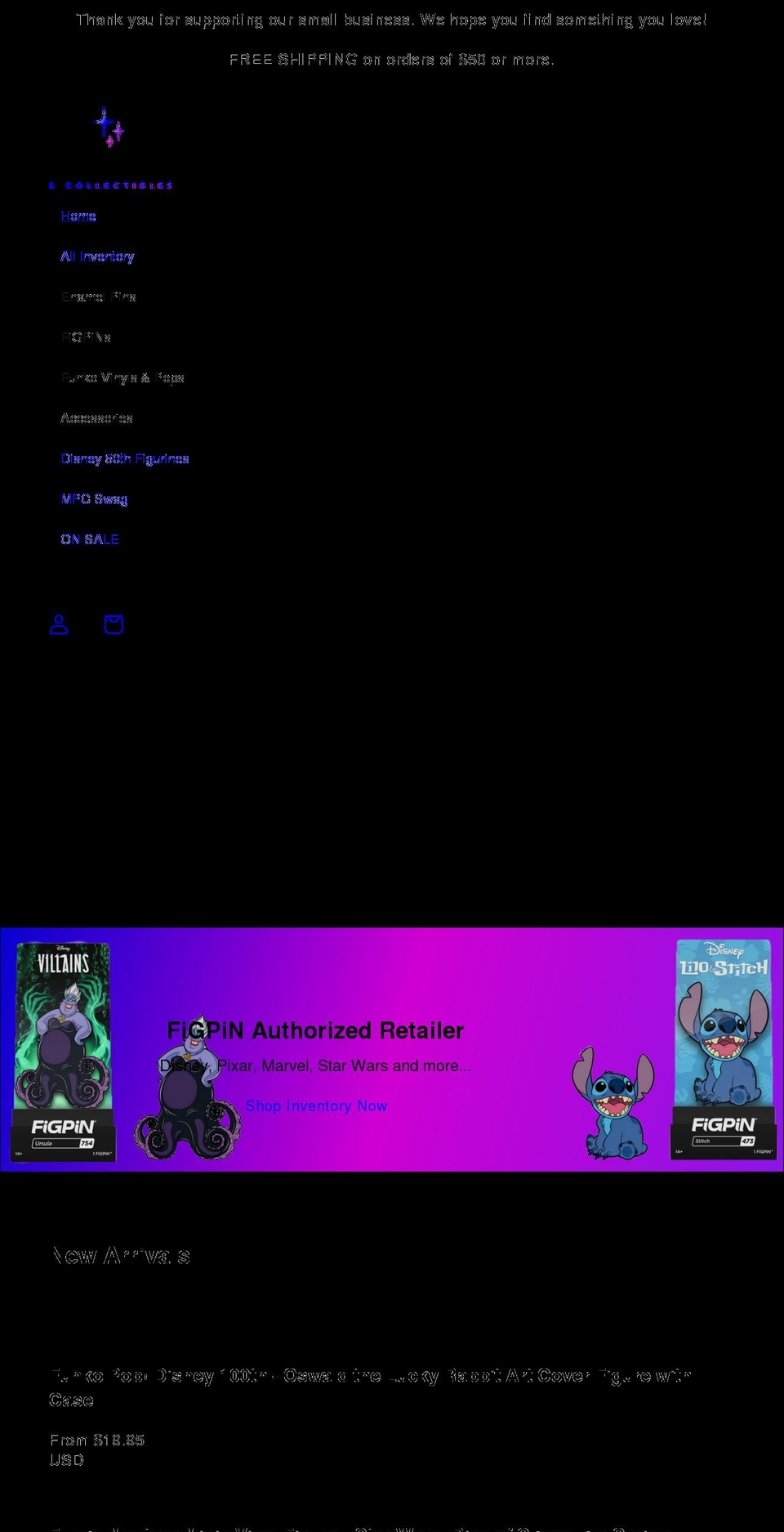magicalpins.com shopify website screenshot