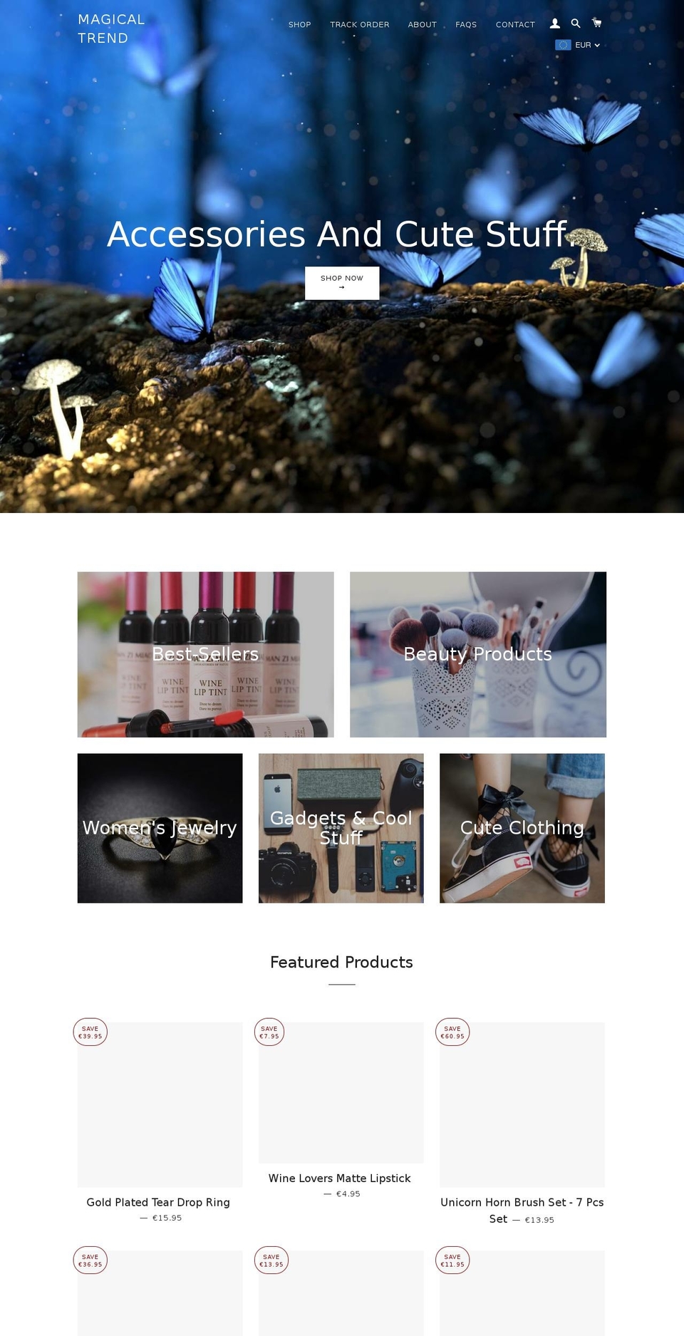 magicaltrend.com — Shopify storefront screenshot