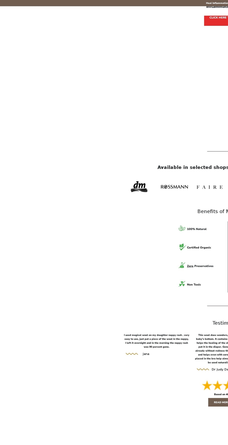 magicalwool.com shopify website screenshot