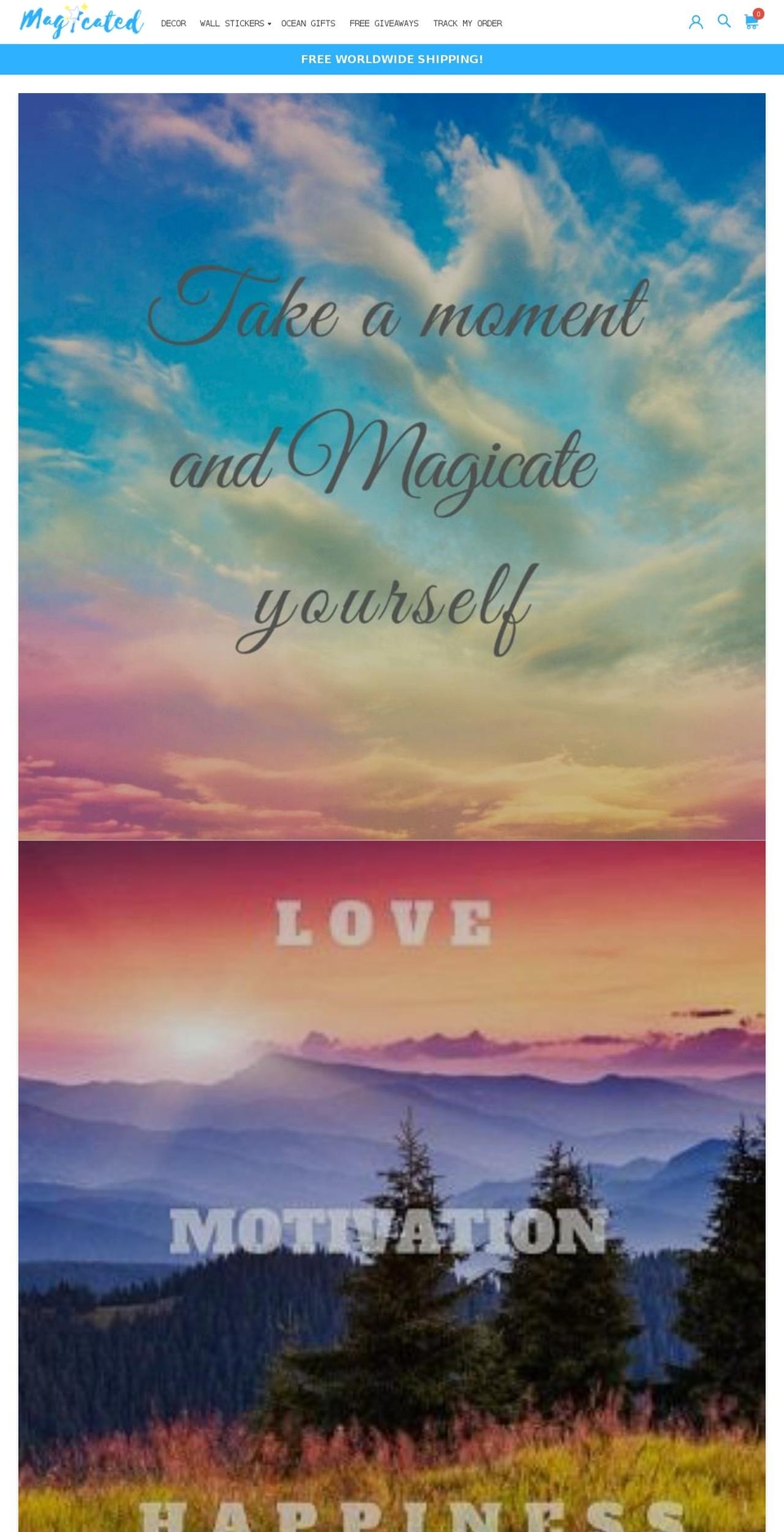 magicated.com shopify website screenshot