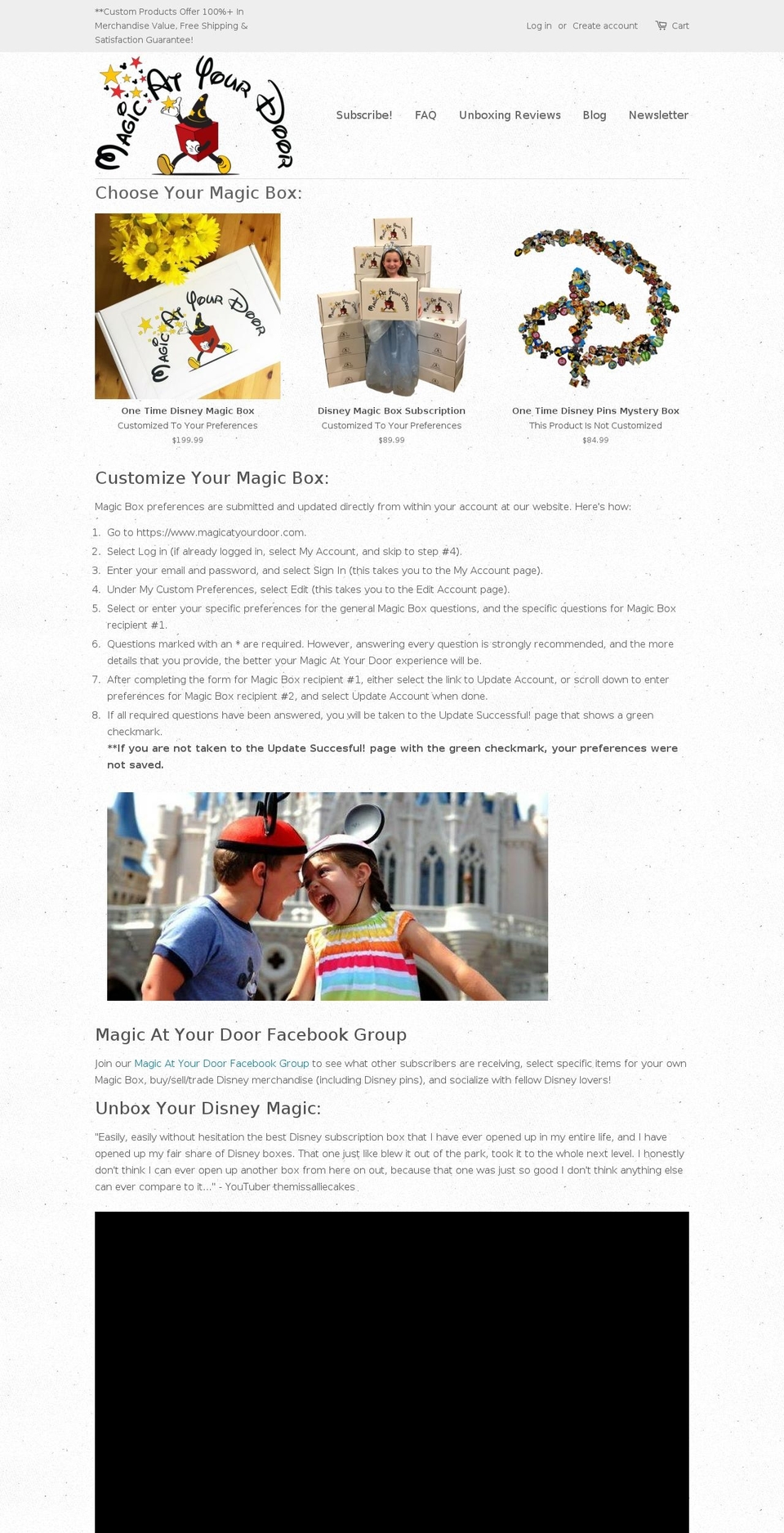 magicatyourdoor.com shopify website screenshot