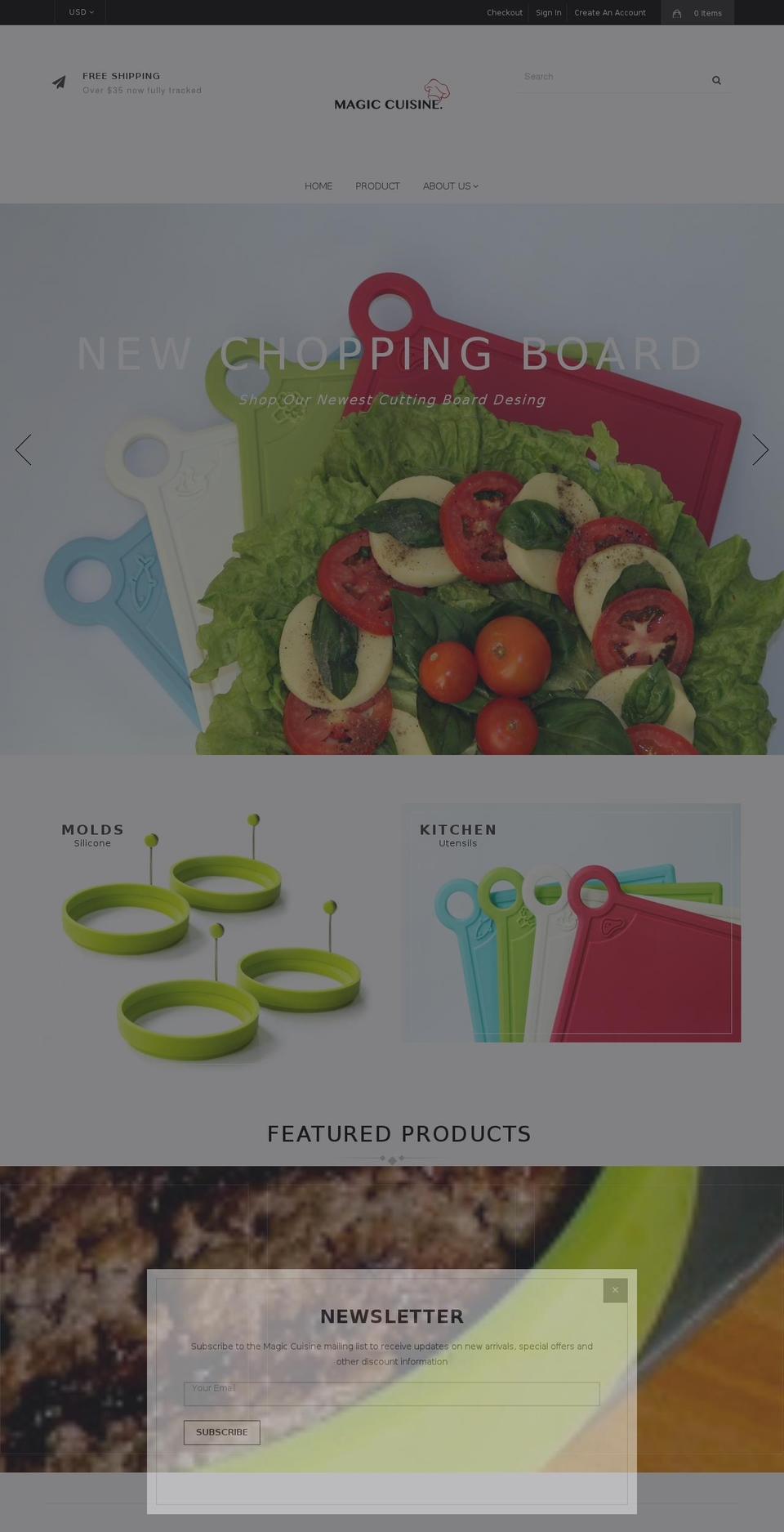 magiccuisine.net shopify website screenshot