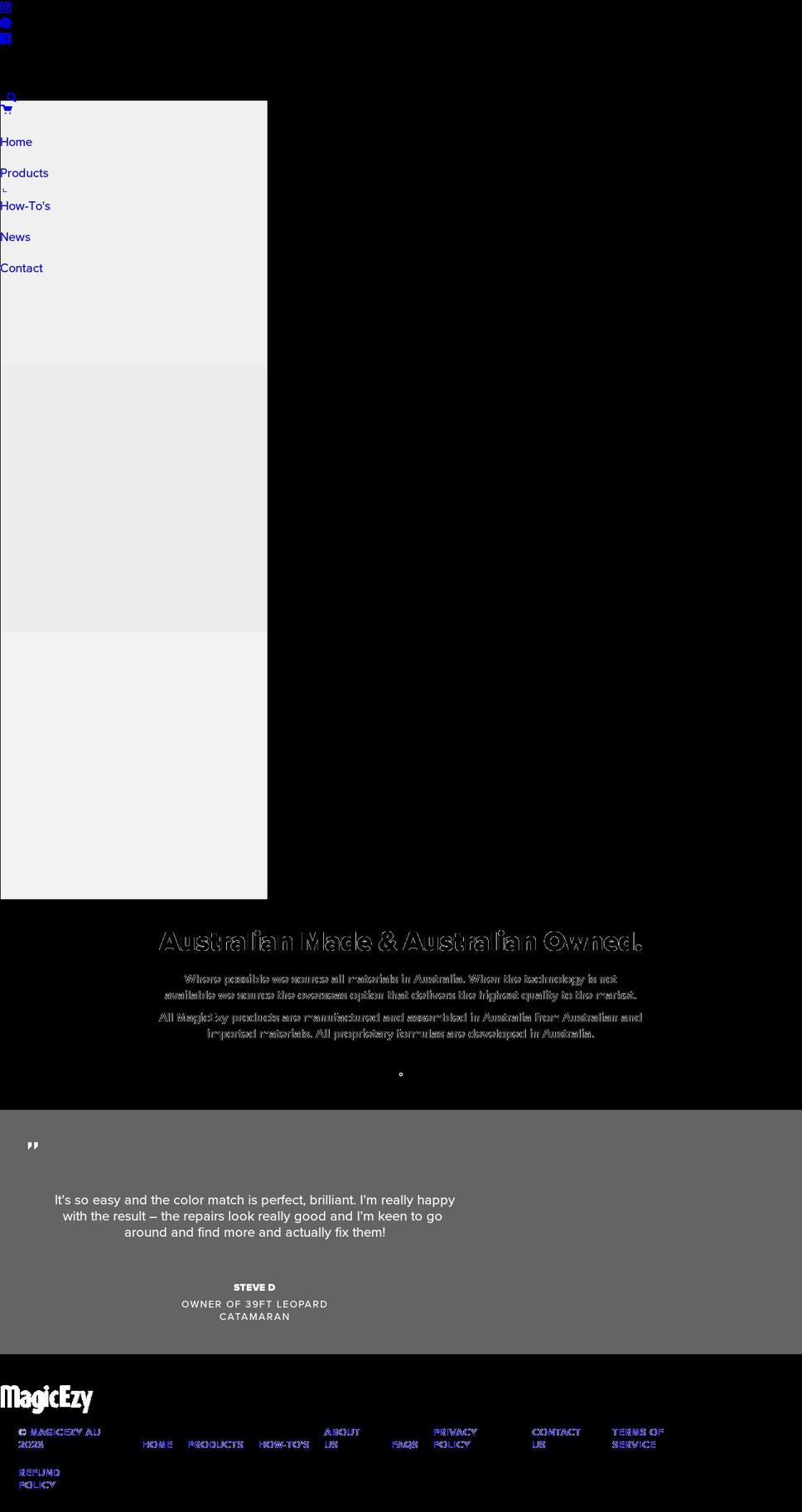 magicezy.com.au shopify website screenshot