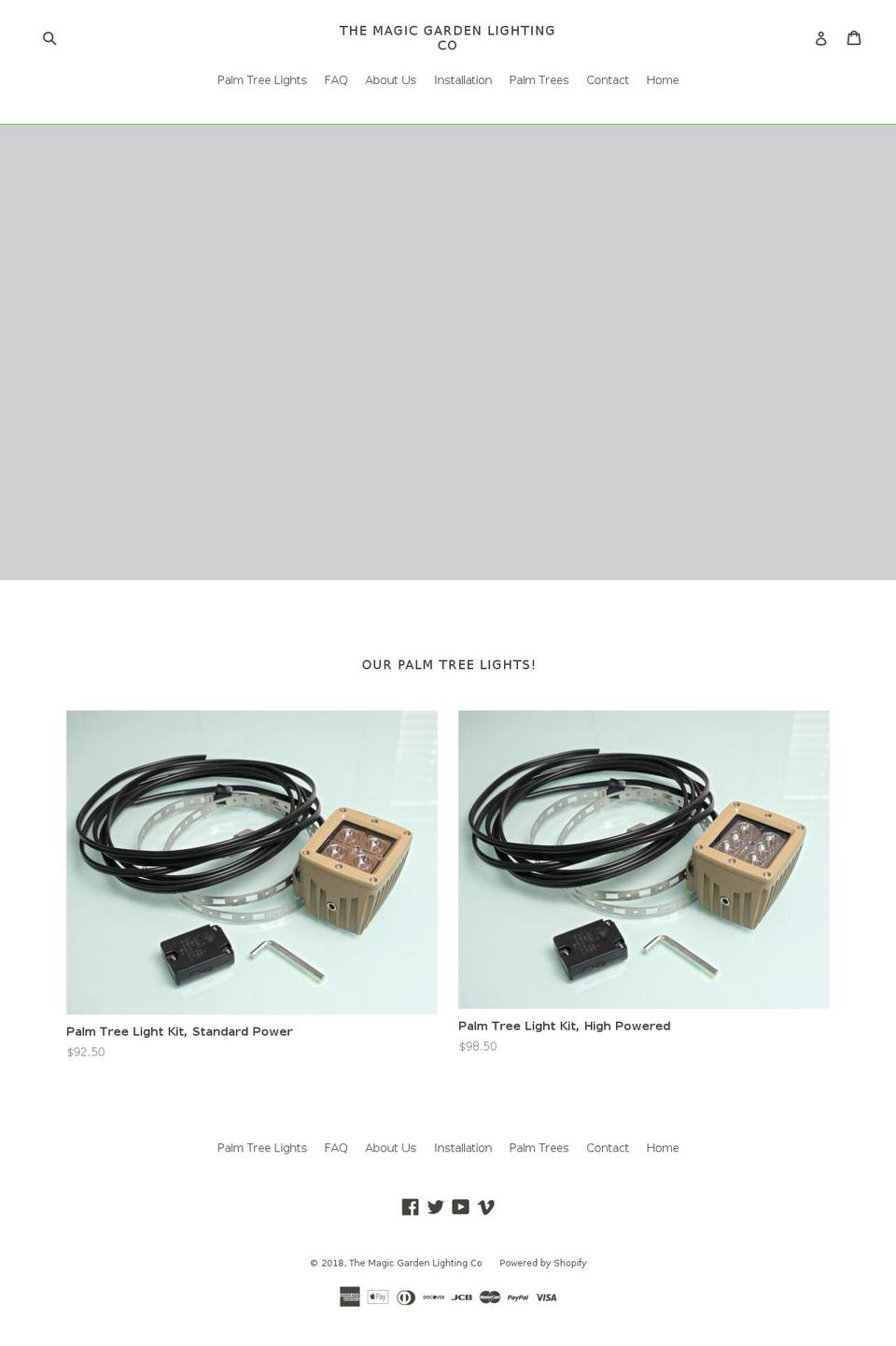 magicgardenlights.com — Shopify storefront screenshot