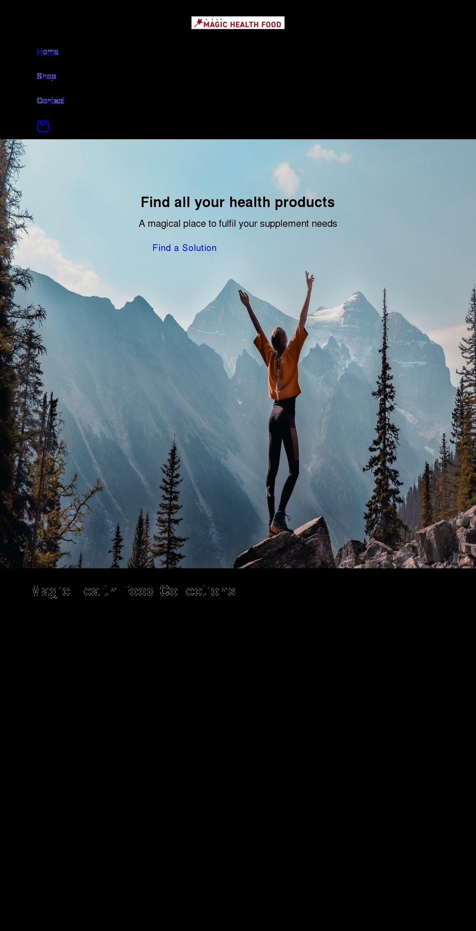 magichealthfood.com shopify website screenshot