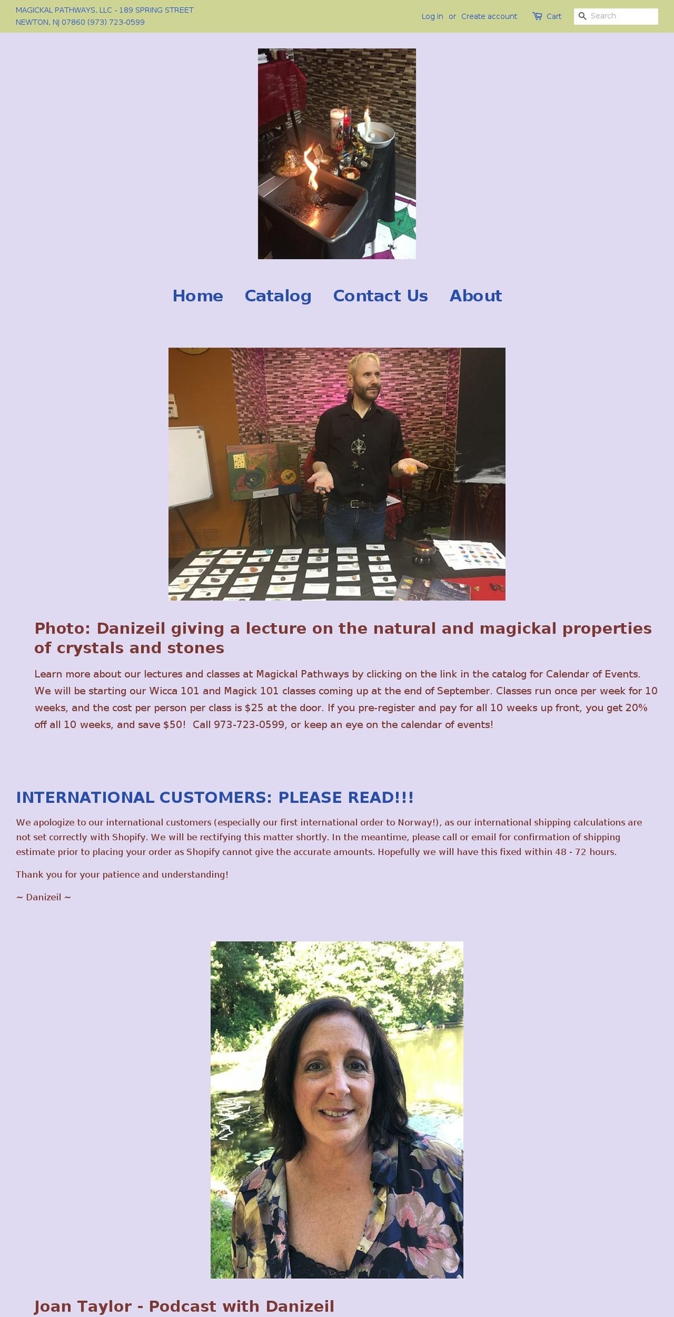 magickalpathways.com shopify website screenshot