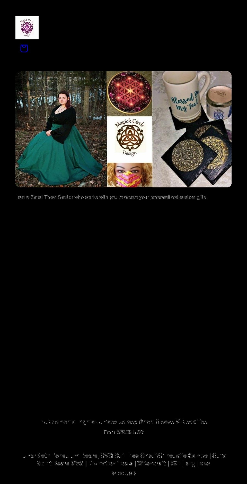 magickcircledesign.com shopify website screenshot