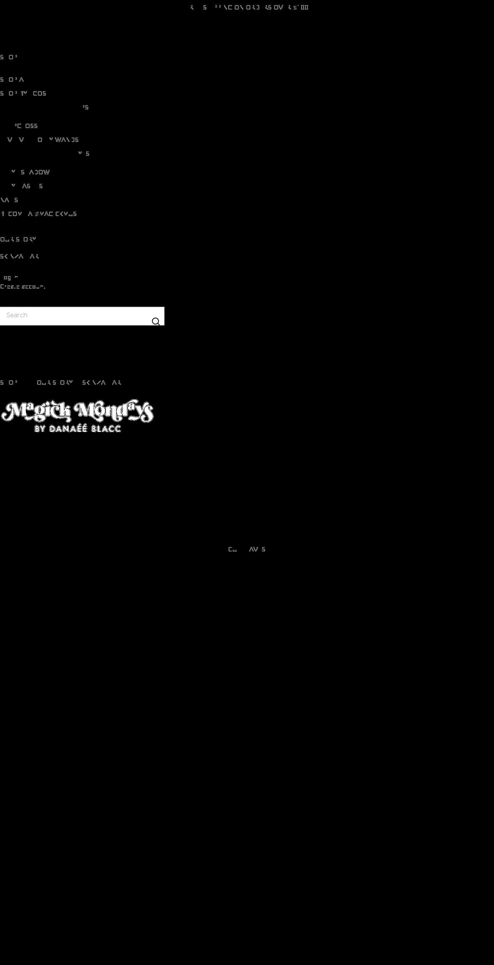 magickmondays.com shopify website screenshot