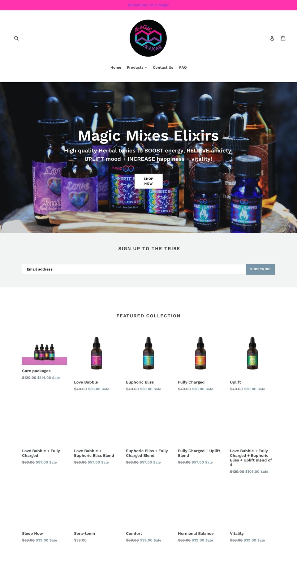 magicmixes.com.au shopify website screenshot