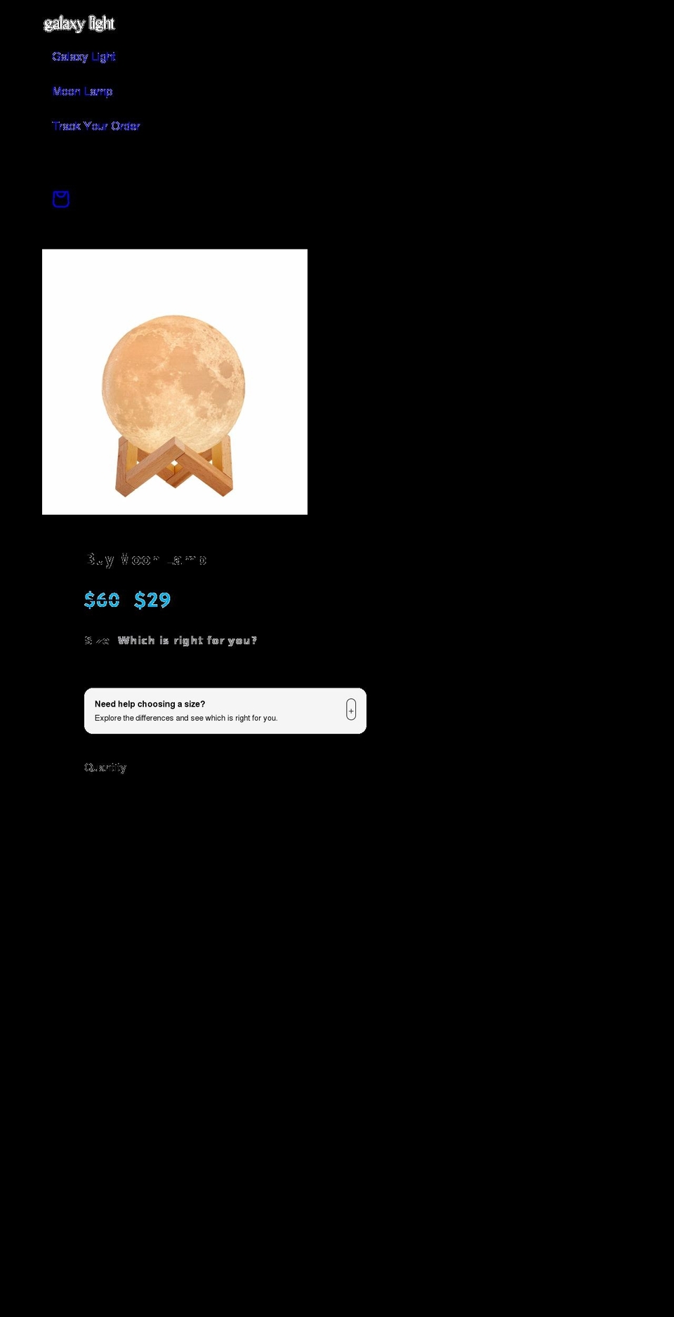 magicmoonlamp.com — Shopify storefront screenshot